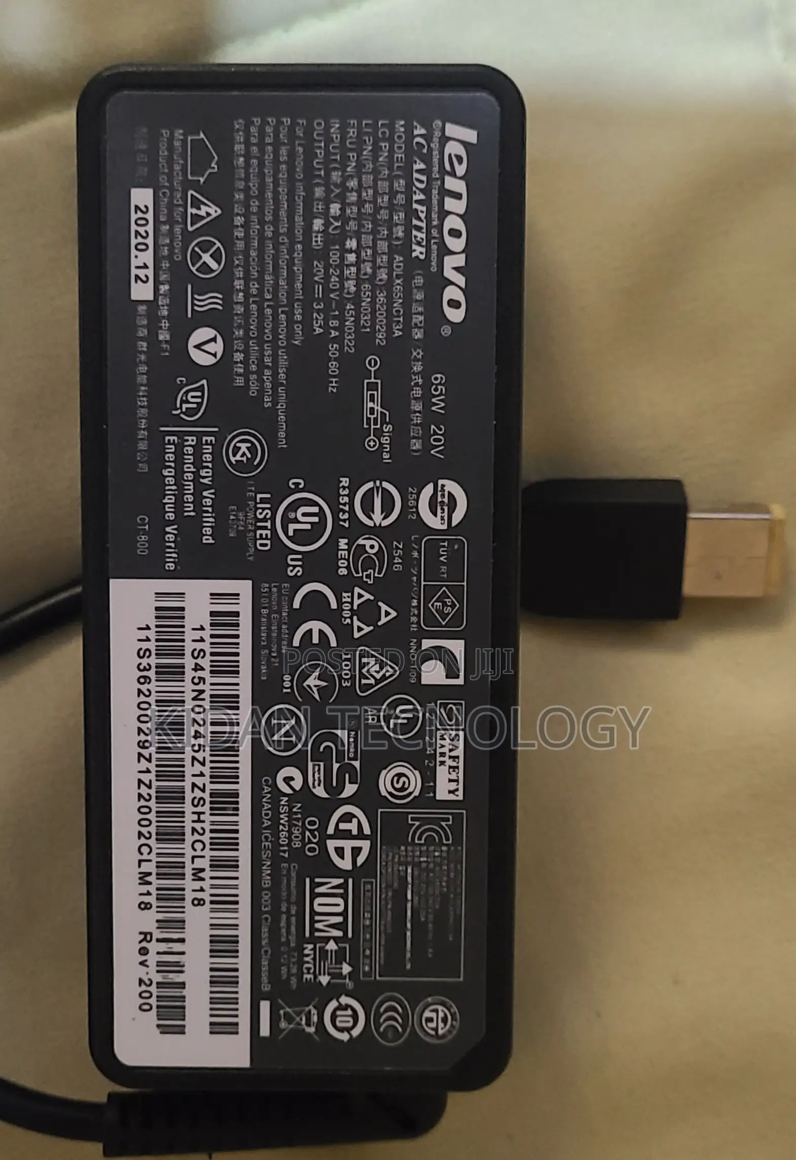 Levovo Lapyop Charger 65w