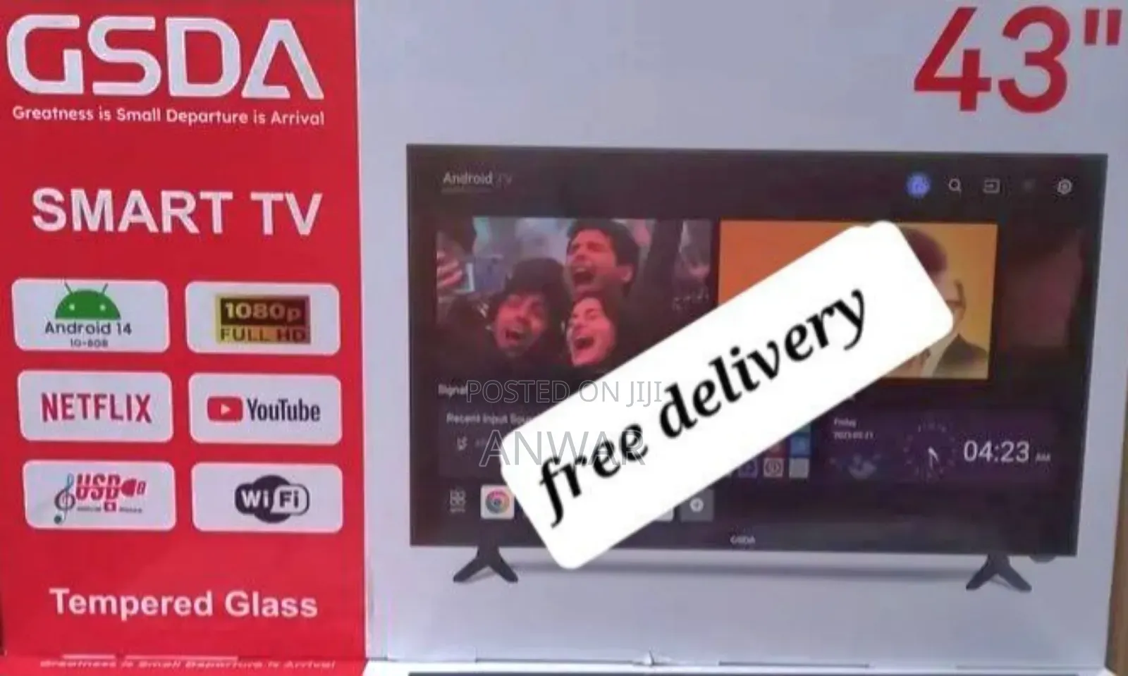 Gsda 43" Uhd Android Smart Tv