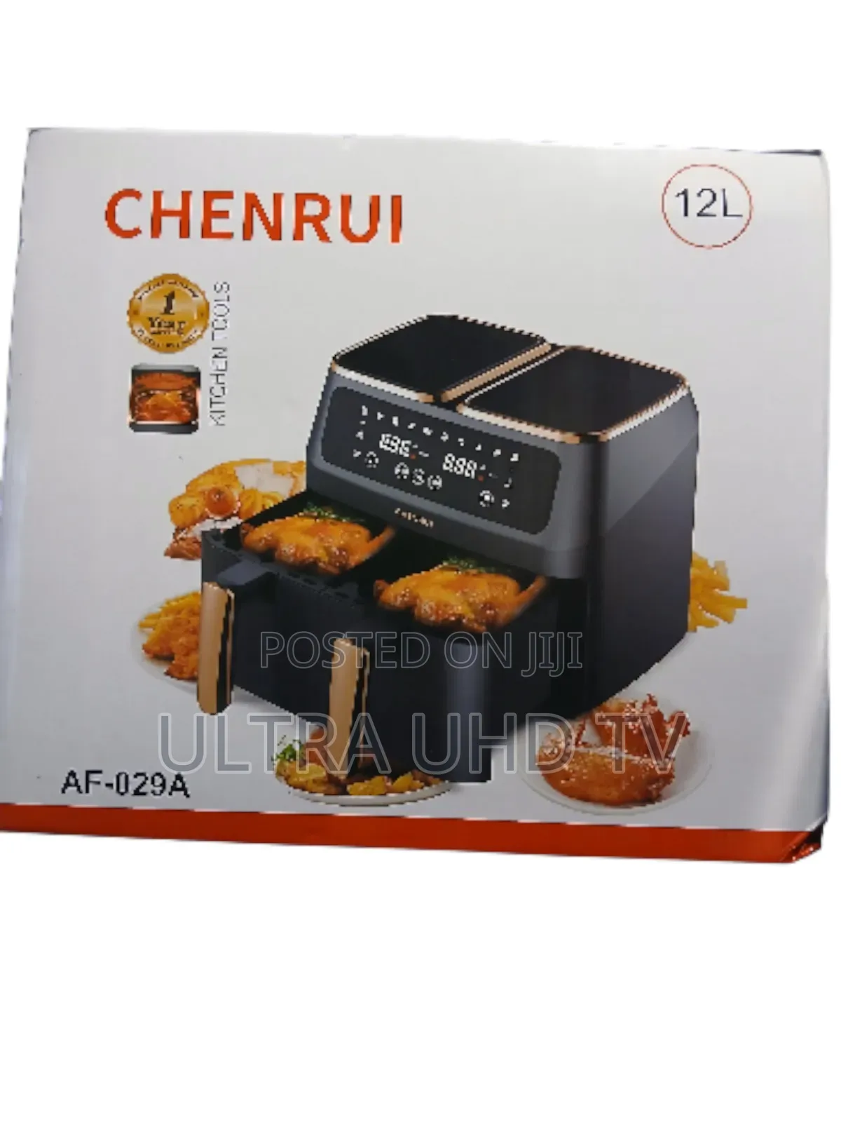 Chenrui Air Fryer Double Drawer | 12 Liters | Multi-Function Cook