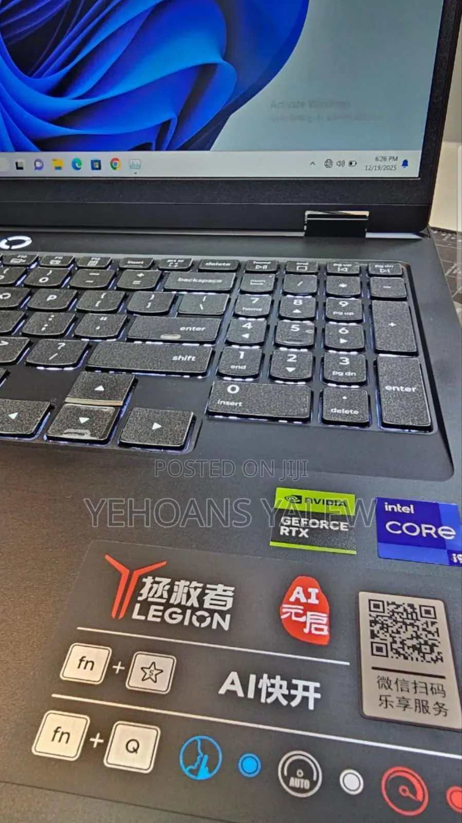 New Lenovo Legion Y7000P IRX9 Gaming Laptop 16GB Intel Core I9 SSD 1T