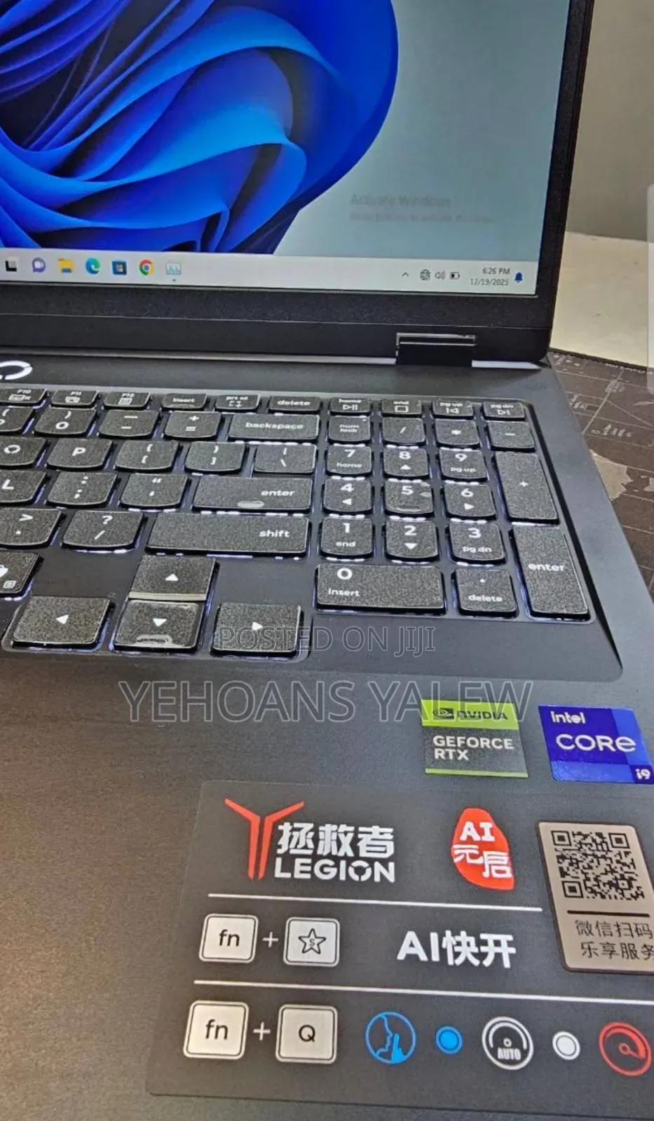 New Lenovo Legion Y7000P IRX9 Gaming Laptop 16GB Intel Core I9 SSD 1T