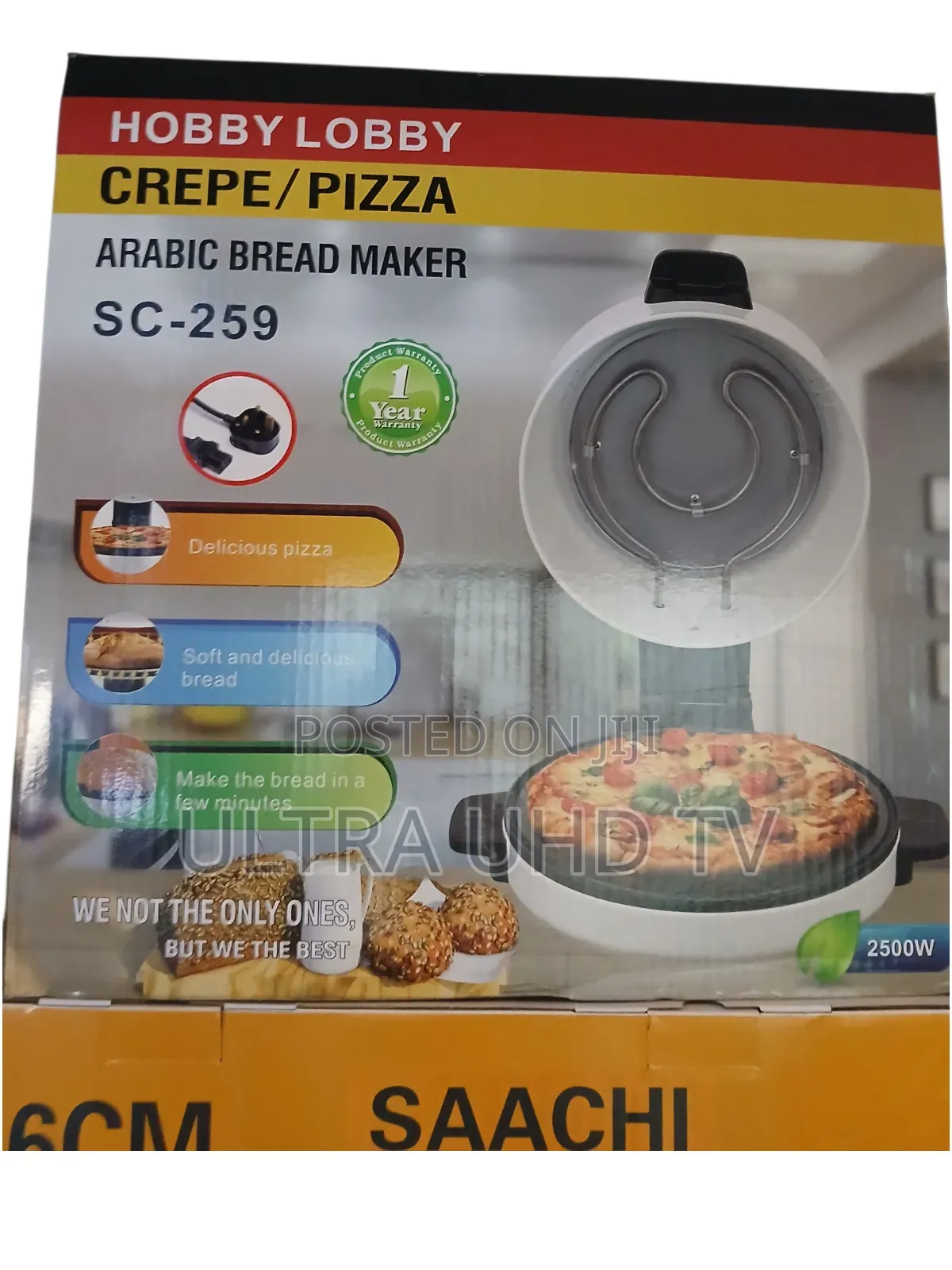 Hobby Lobby Crepe/Pizza Arabic Bread Maker Sc-259