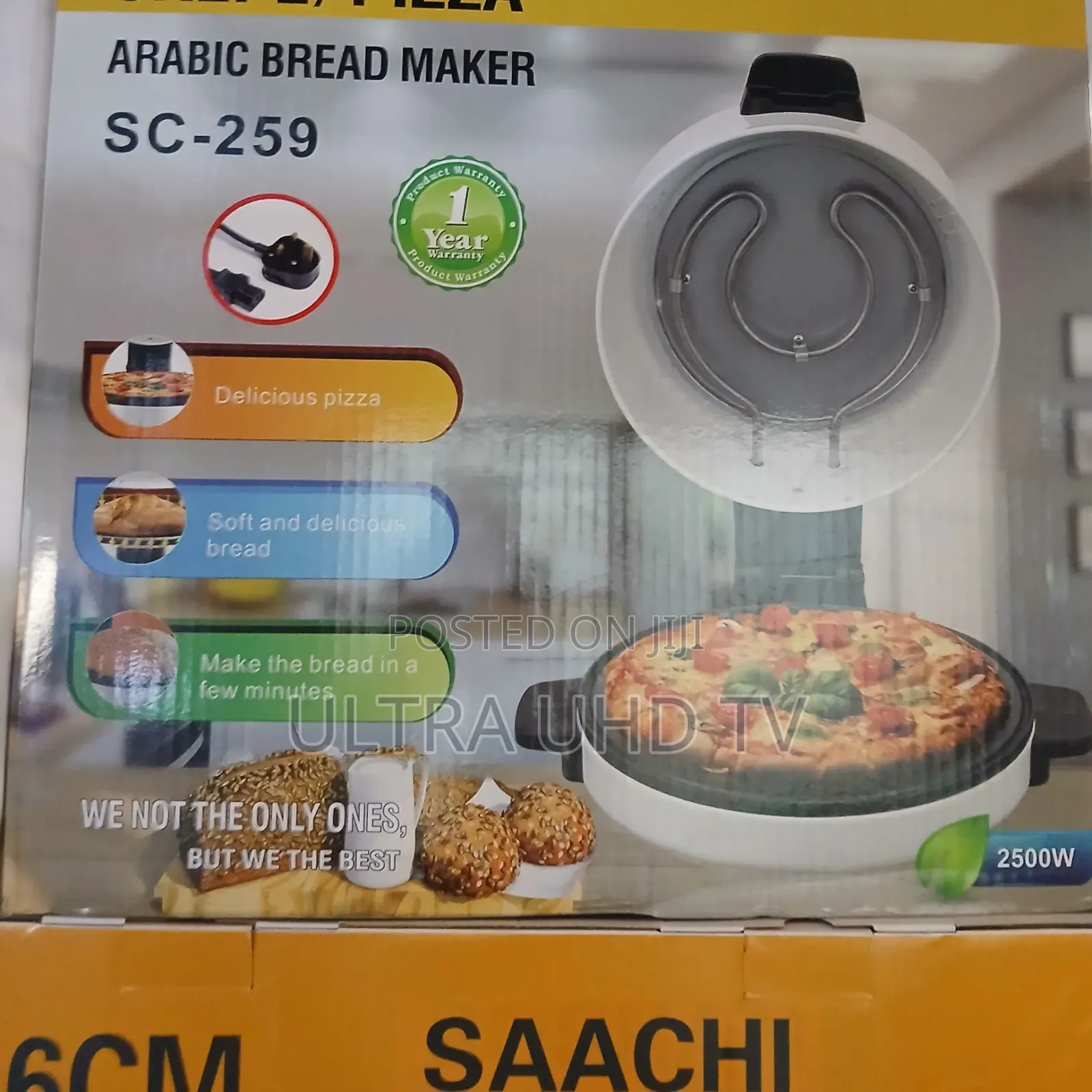 Hobby Lobby Crepe/Pizza Arabic Bread Maker Sc-259 42 Cm Diameter