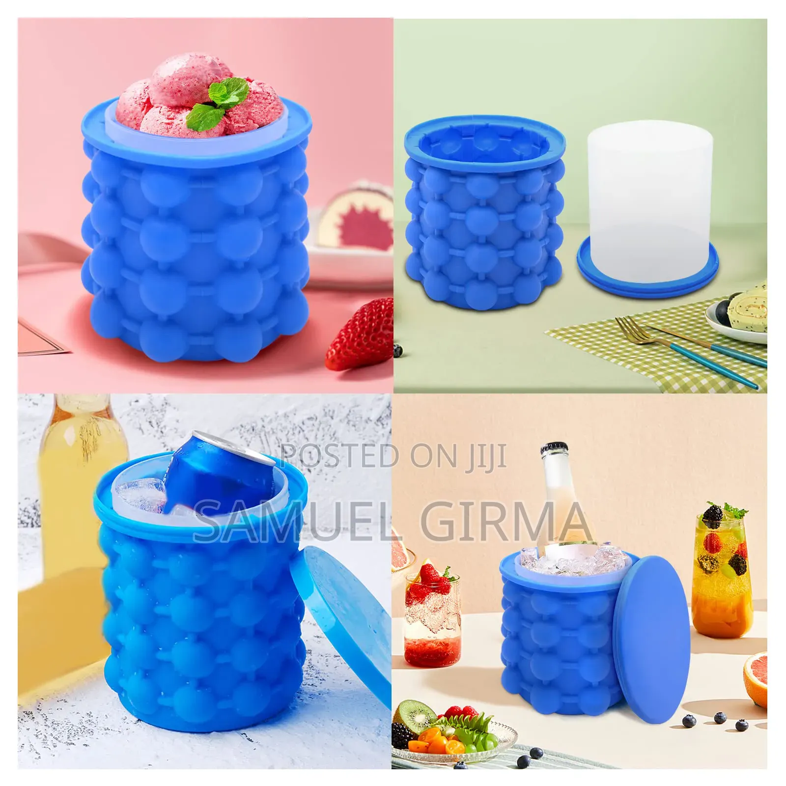 2 በ 1የበረዶ መስሪያ እና ማቅረቢያ