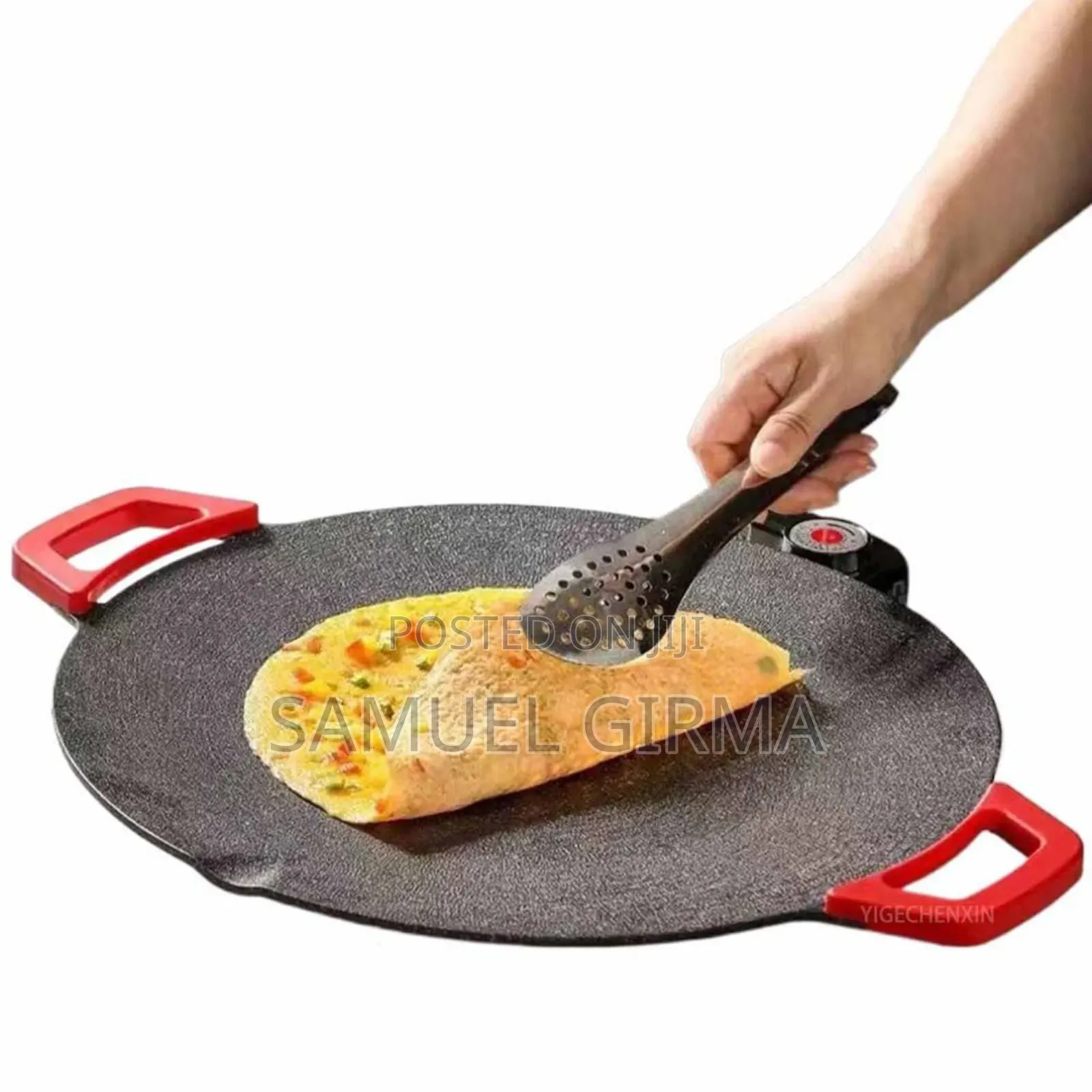 የሙቀት መቆጣጠሪያ የተገጠመለት Electric Grill Pan