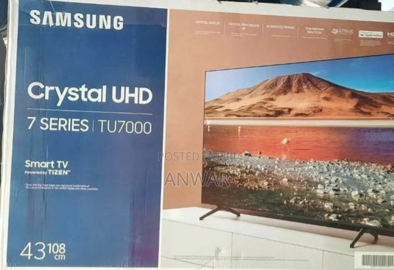 Samsung 43" Crustal Uhd Android 7series Tv New Model
