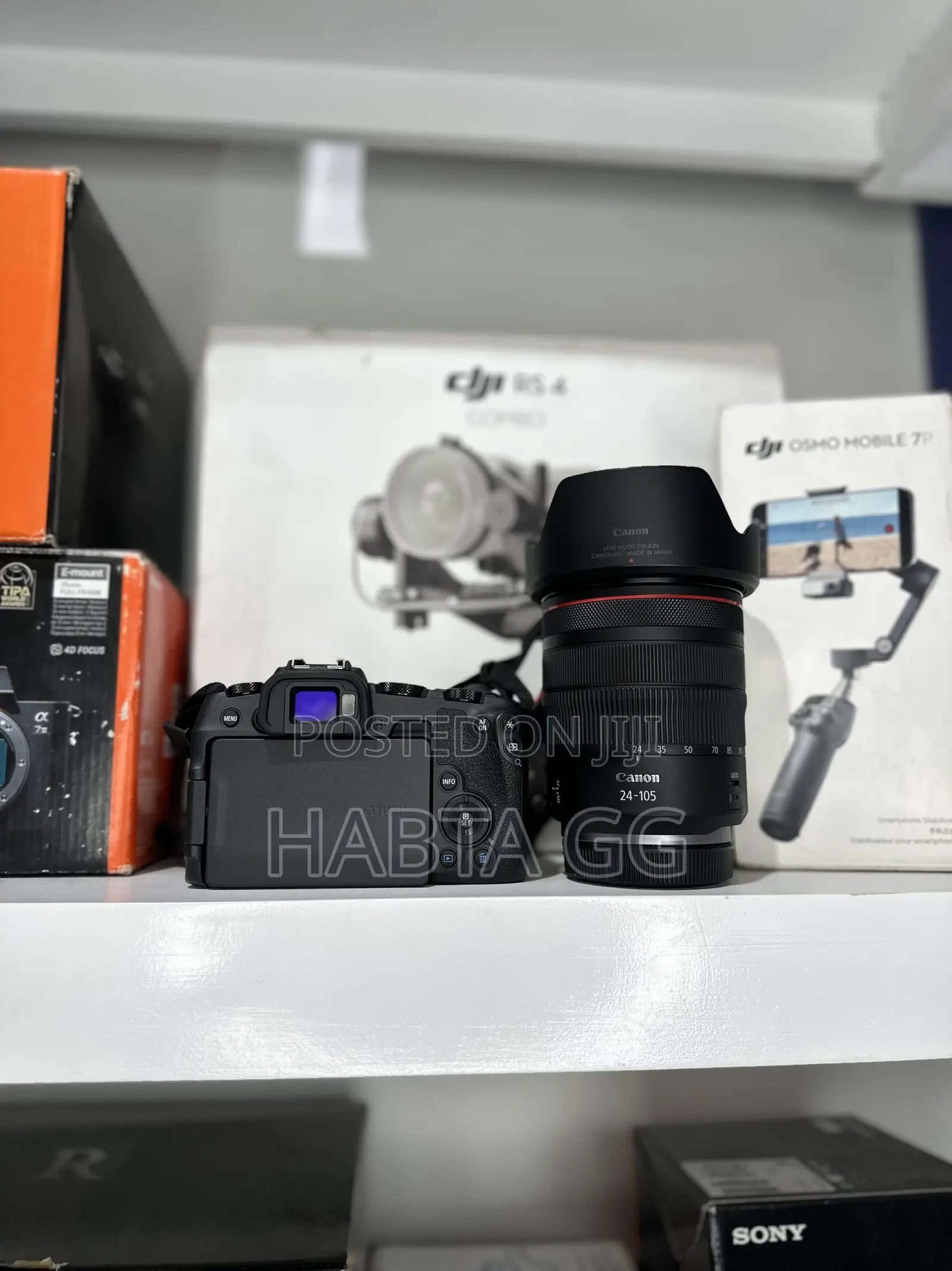 Canon R With Rf24-105mm Red Ring Lens Mirrorless Camera