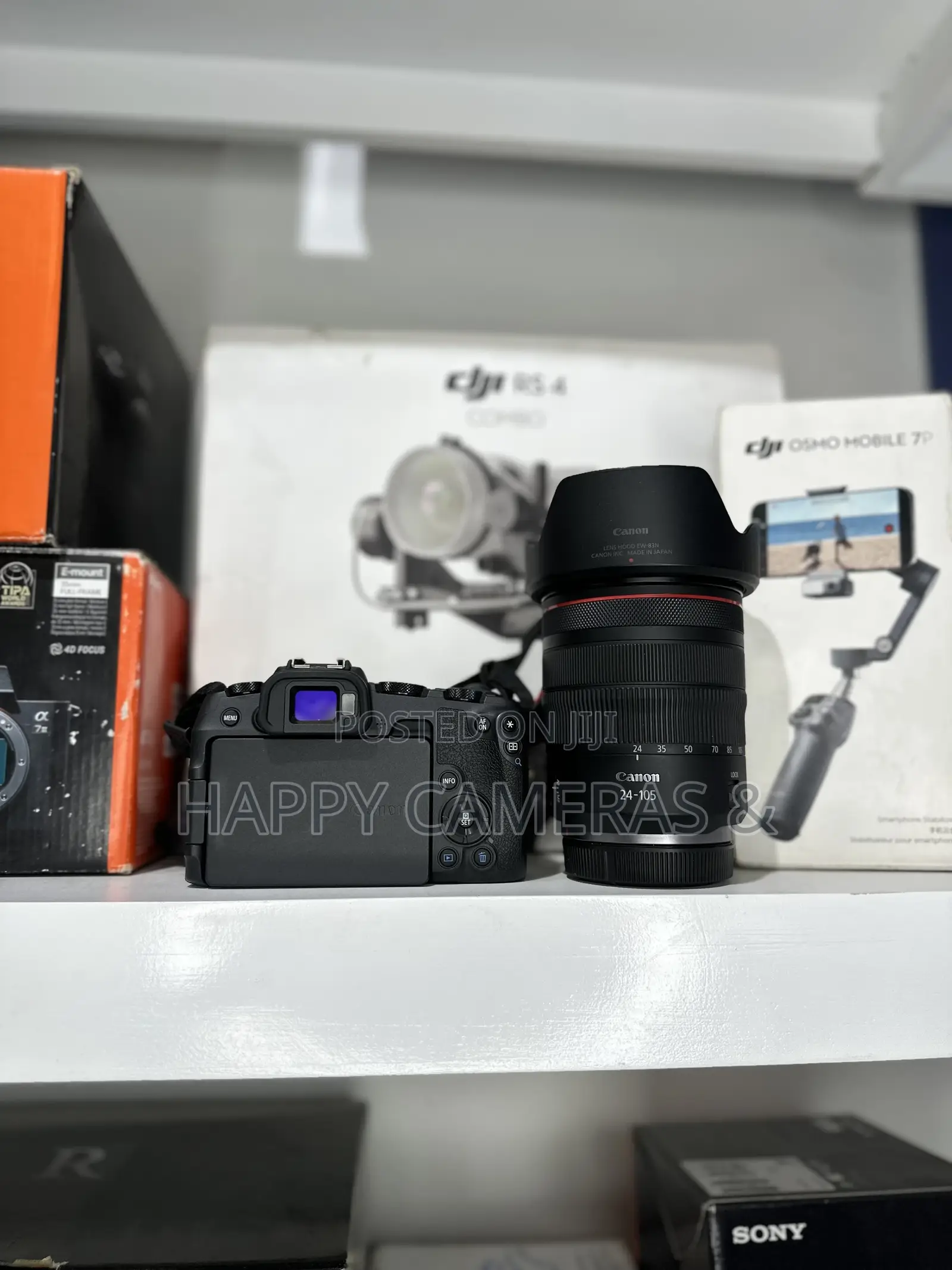 Canon R With Rf24-105mm Red Ring Lens Mirrorless Camera