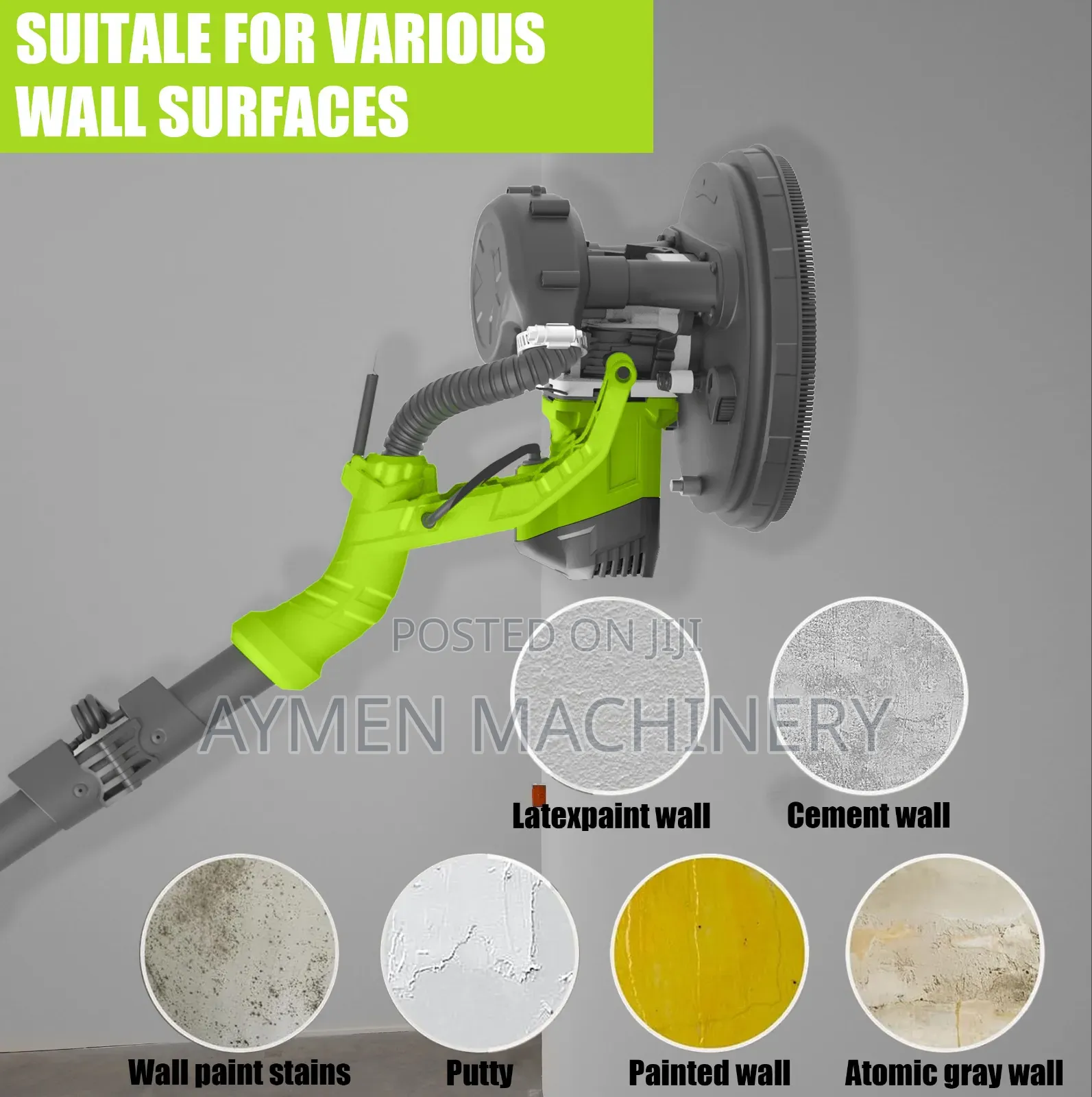 Vido Drywall Sander የግድግዳ ማሻ