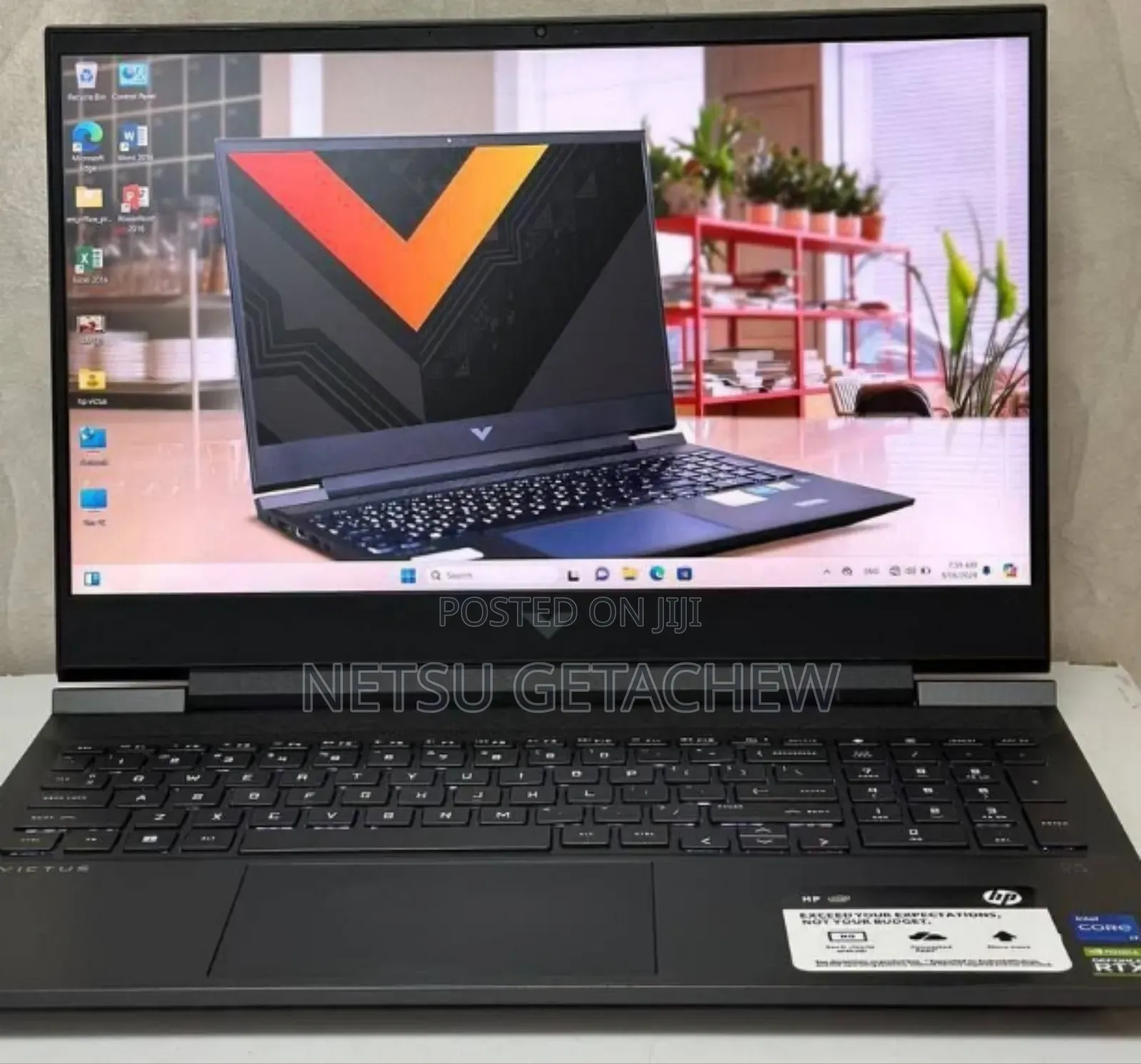 New Laptop HP Victus 16 16GB Intel Core I7 SSD 512GB