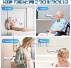 Photo - Safety Helping Handle Shower Handle Anti Slip Support Toilet Bathroo