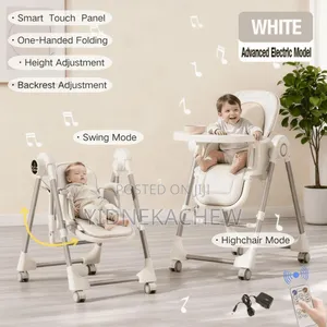 2 in 1electric Baby High Chair(Swing With Remote Control)