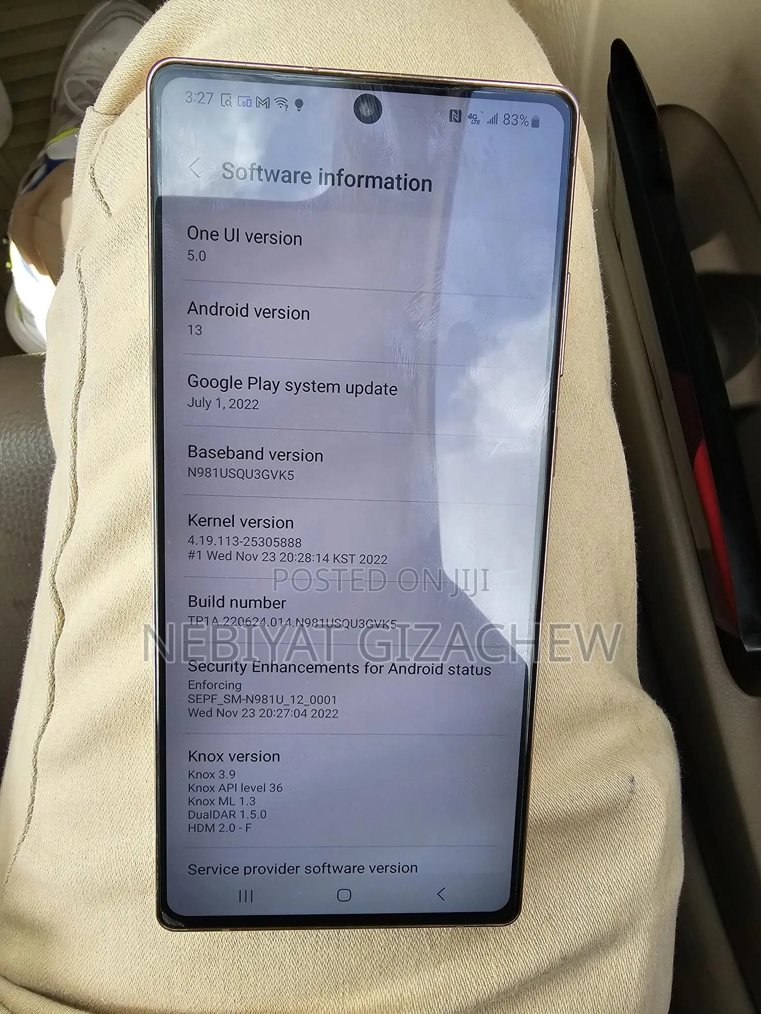 Samsung Galaxy Note 20 5G 128 GB Gold