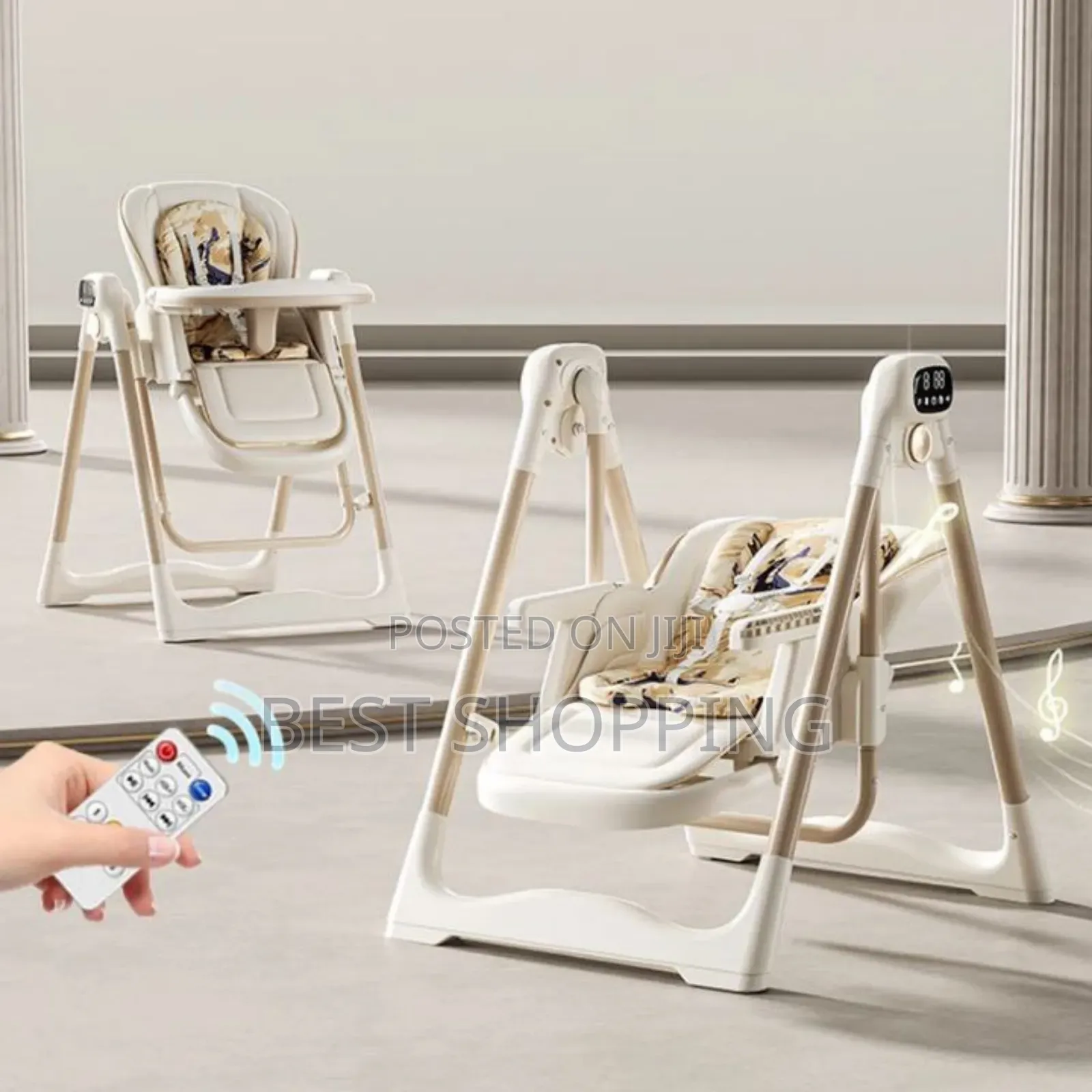 High Chair 5 in 1 Swing ,Dining,Rocker Sleep Mode With Remote Control