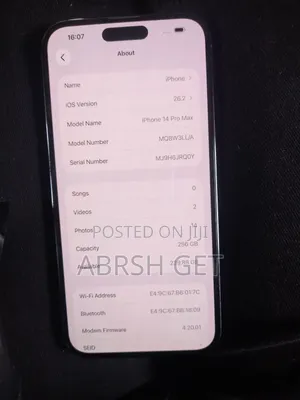 Photo - New Apple iPhone 14 Pro Max 256 GB Gray