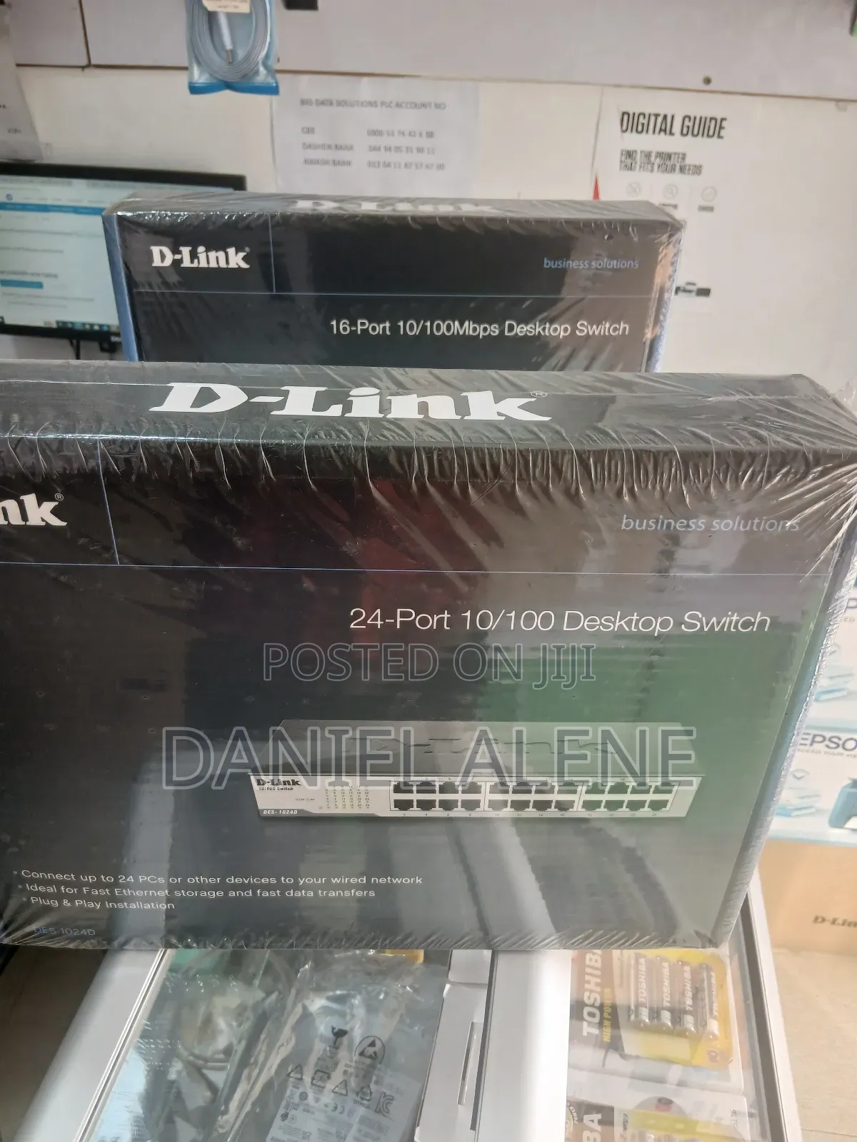 D - Link Gigabit, Ethernet Desktop Switch With 24, 16, 8 and 5 Port