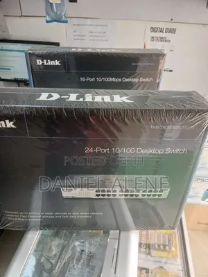 Photo - D - Link Gigabit, Ethernet Desktop Switch With 24, 16, 8 and 5 Port