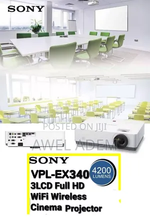 Sony VPL-Ex340 3lcd Full Hd Wifi Wireless Cinema Projector 3,800 Lum