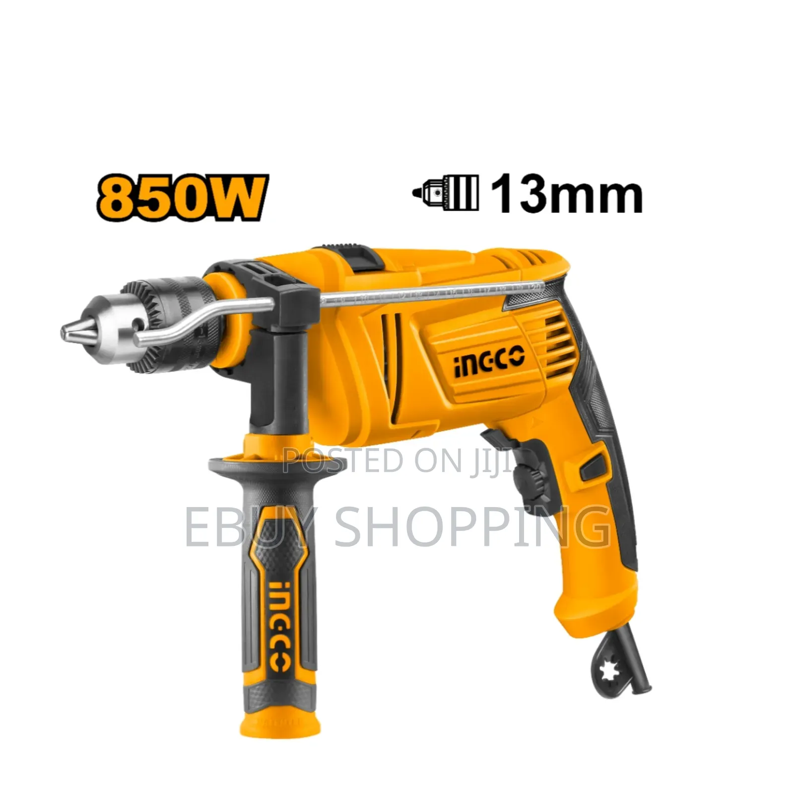 All-Material Impact Drill: 850w Motor With Hammer Action Function