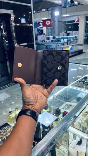 Original Leather Coach Mini Wallet