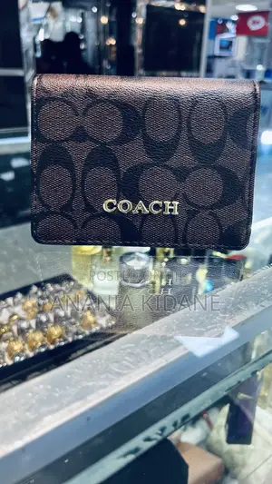 Original Leather Coach Mini Wallet
