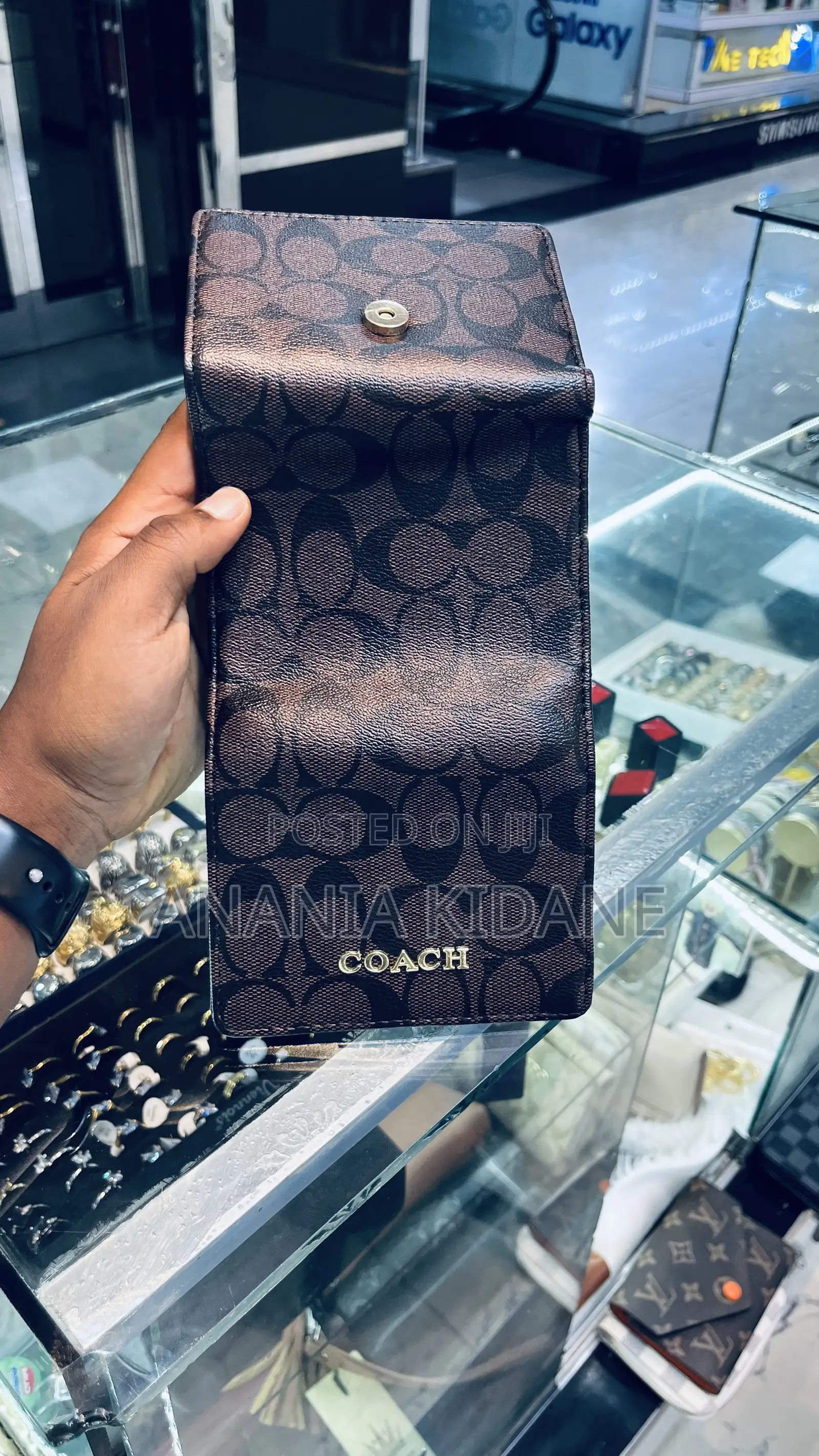 Original Leather Coach Mini Wallet