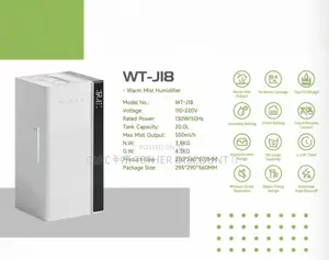 Ultrasonic Humidifierit's New አዲስ ነው ያሞቃል ያቀዘቅዛል