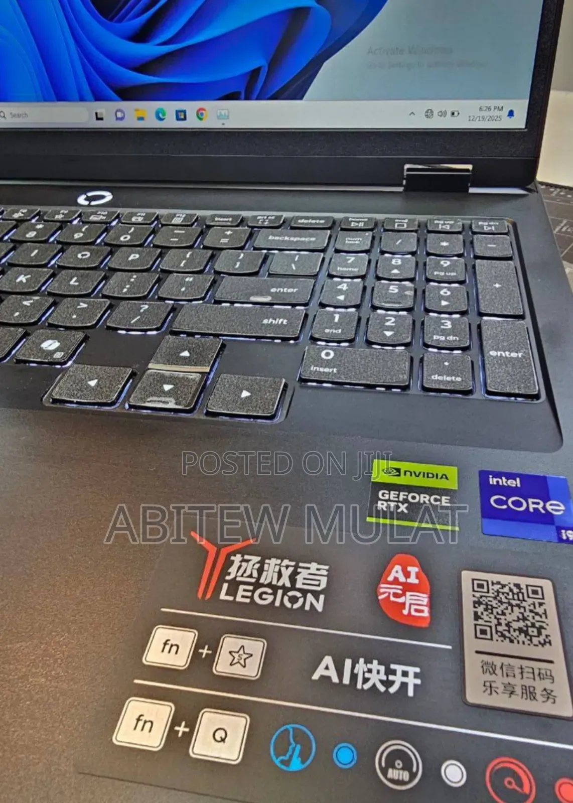 New Lenovo Legion Y7000P IRX9 Gaming Laptop 16GB Intel Core I9 SSD 1T