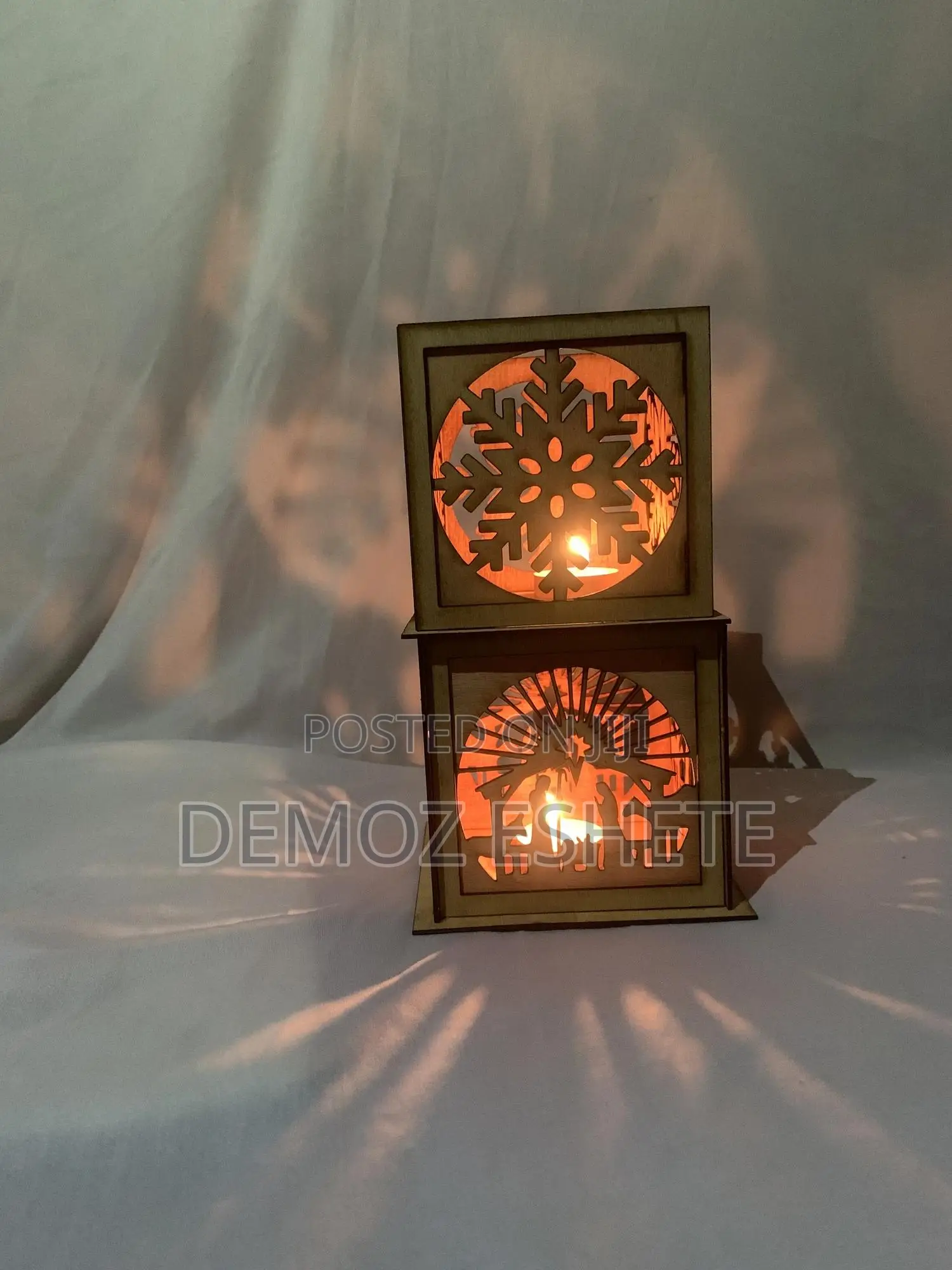 Wooden Candle Holders