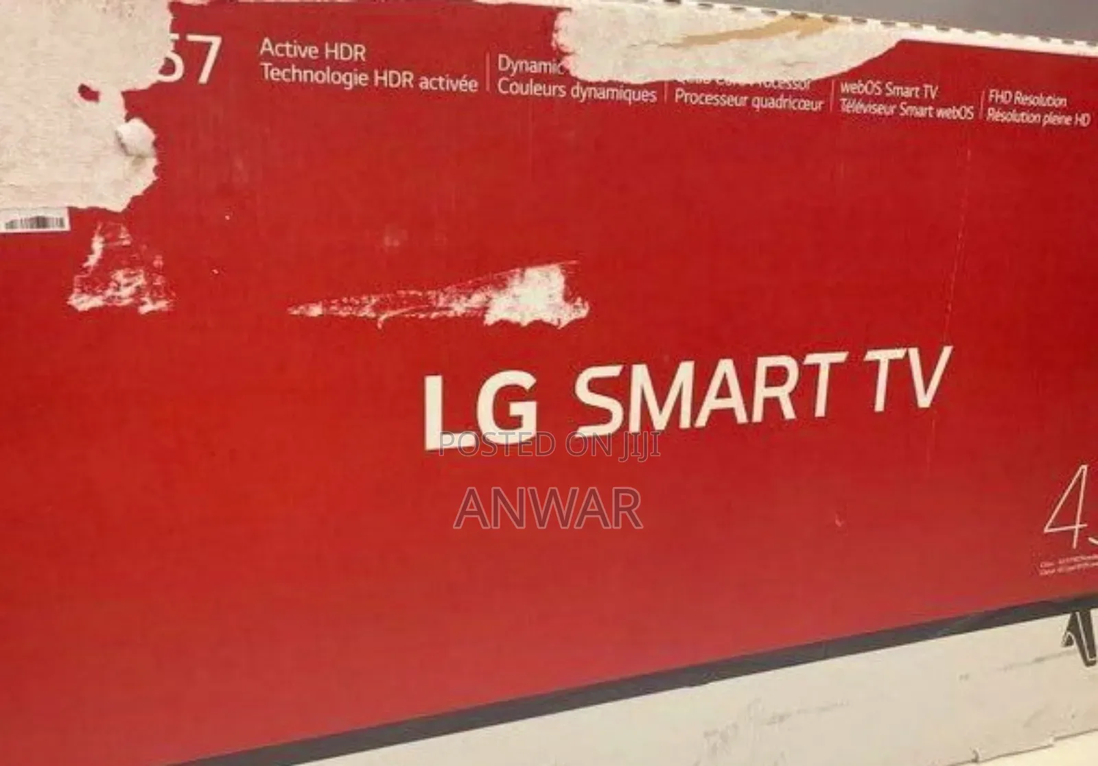 Lg 43" Led Smart Android Tv New