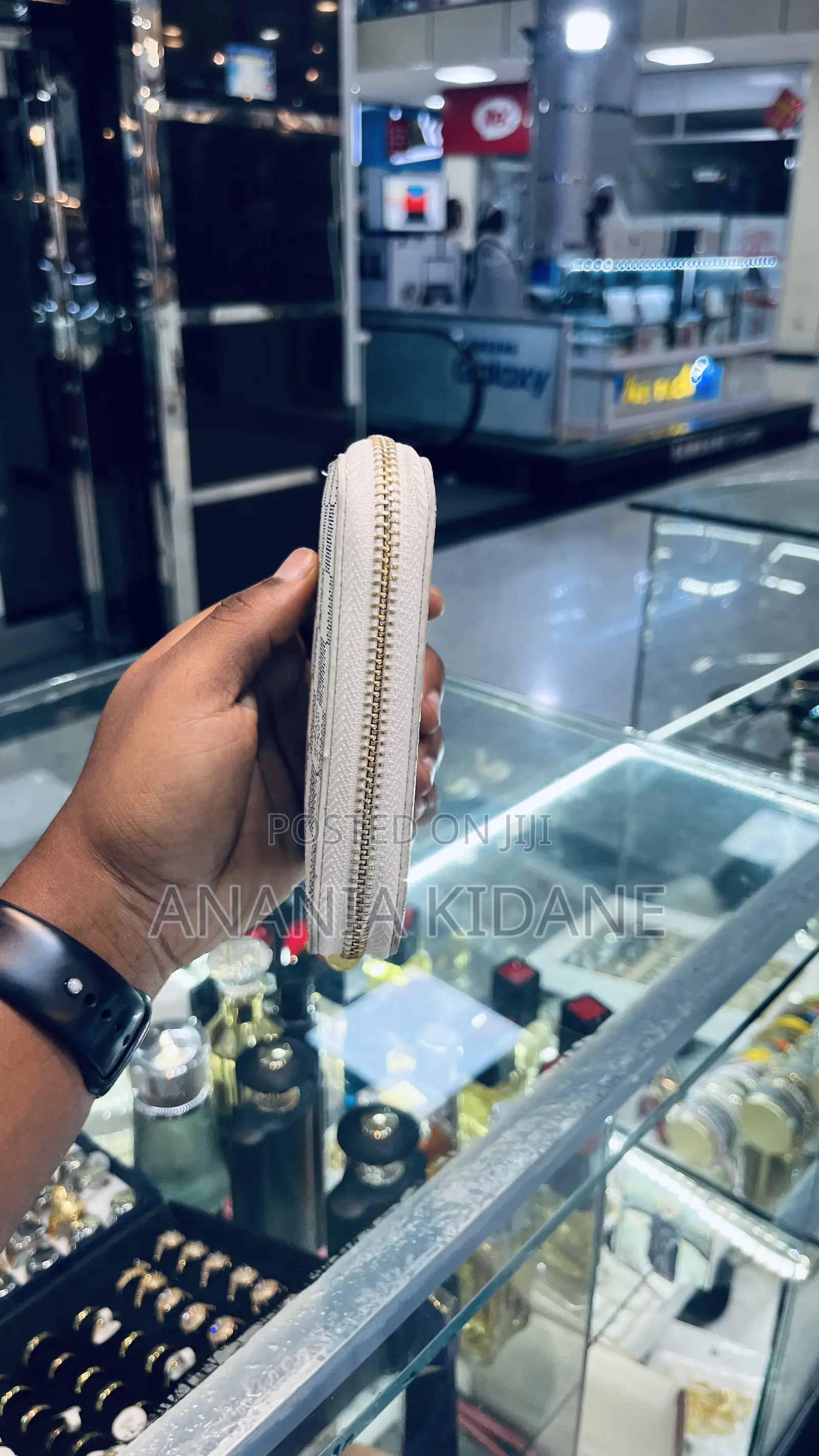 Genuine Leather Mini Lv Wallet