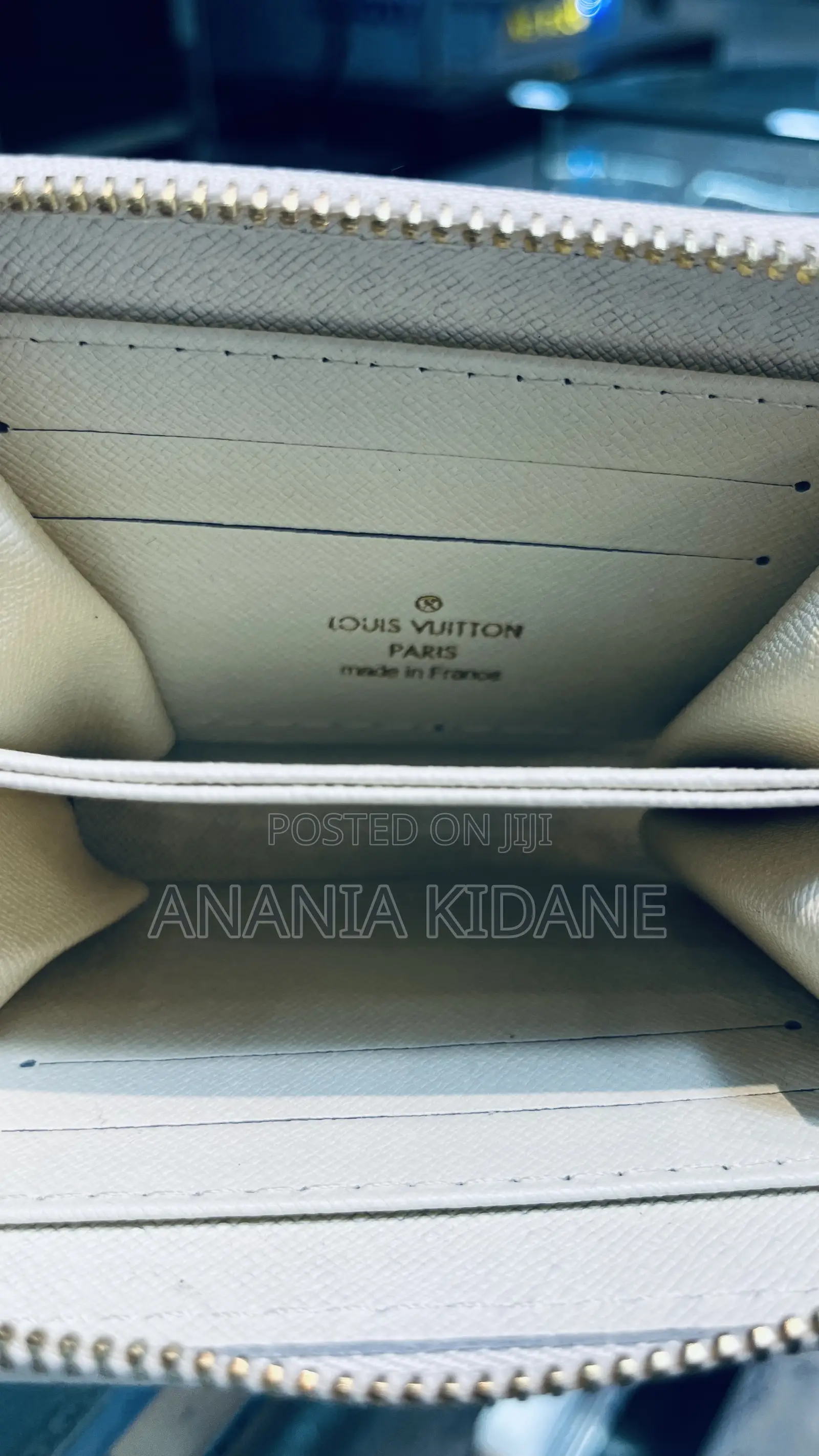 Genuine Leather Mini Lv Wallet