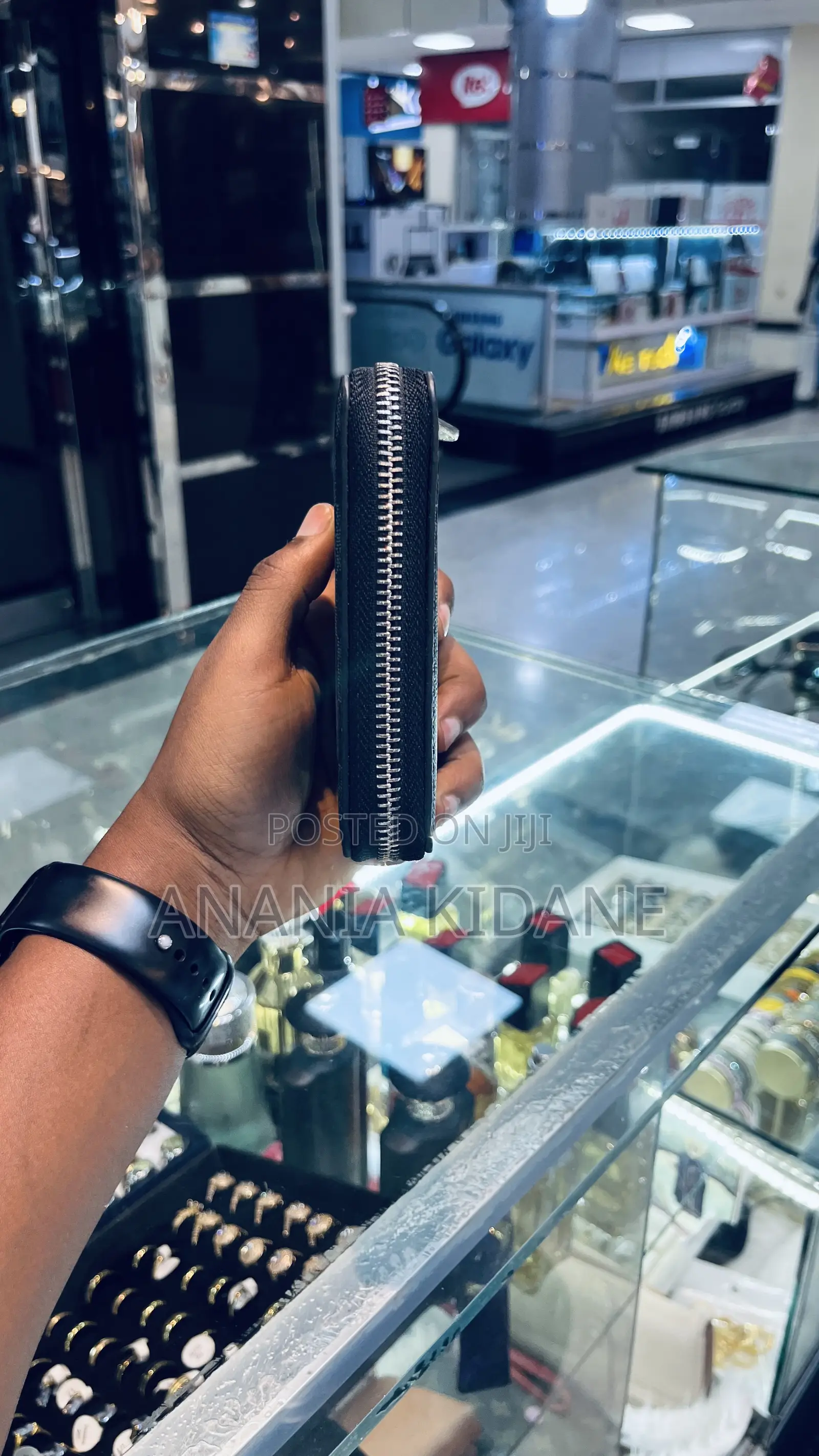 Genuine Leather Mini Lv Wallet