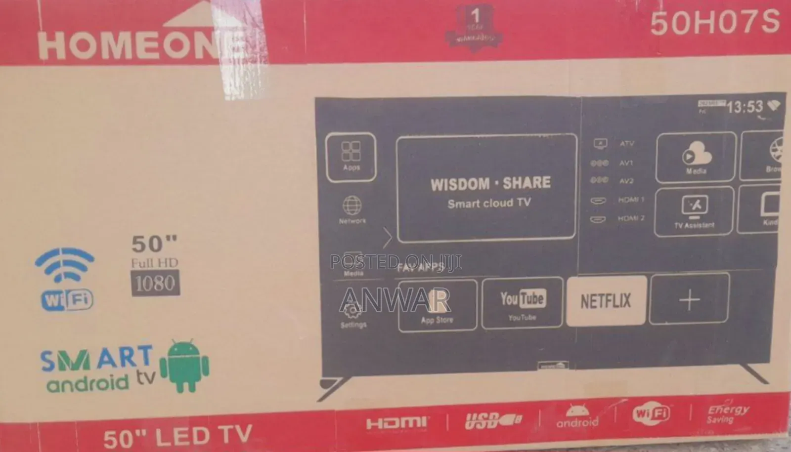 Home One 50" Led Smart Android Tv