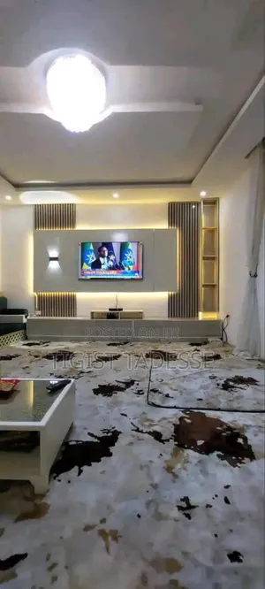 Photo - Modern Tv Unit With a Strong Frame Spacious Shelves for Accessories