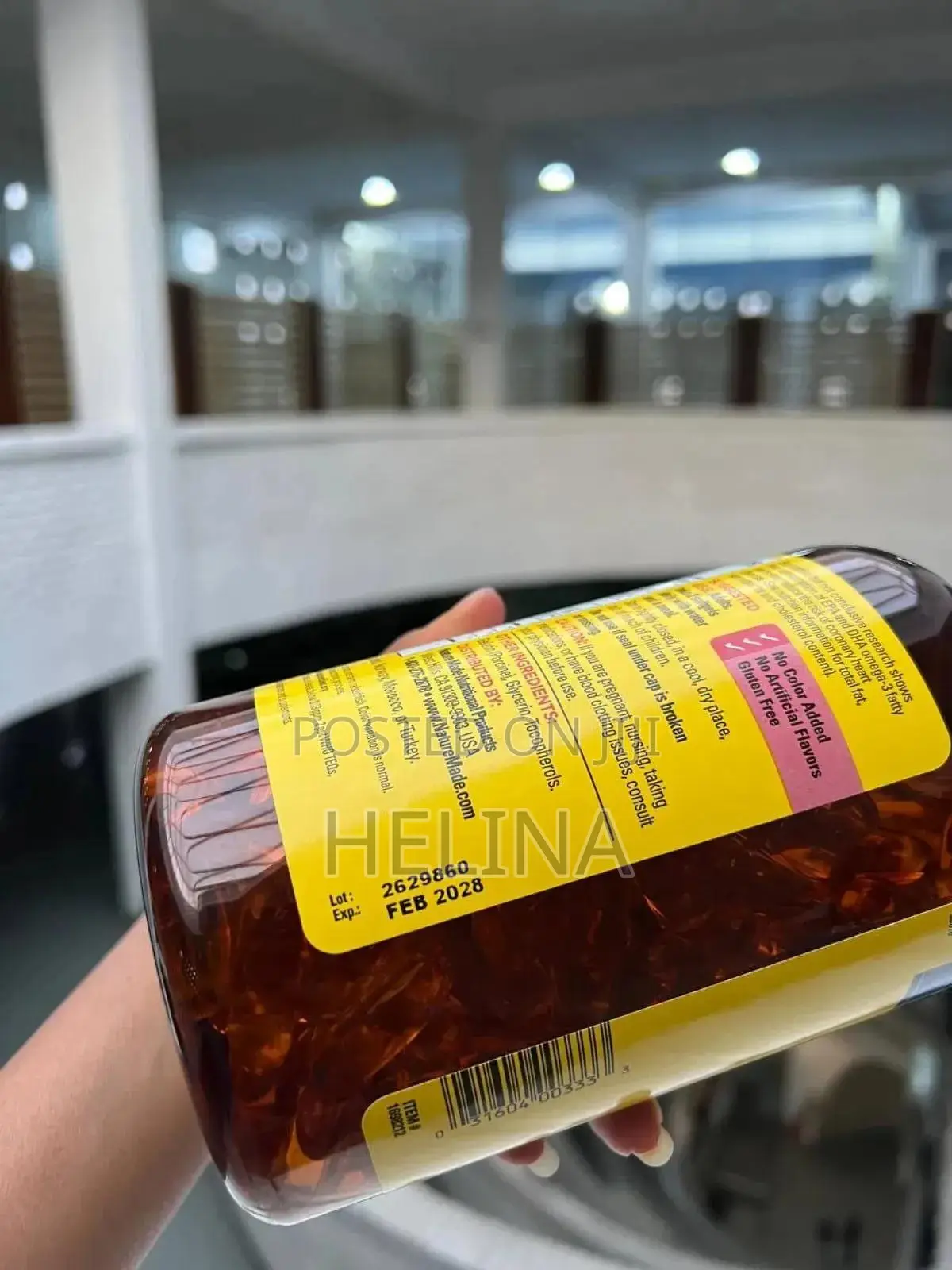 Nature Made Fish Oil Helps Support a Healthy Heart 1200mg 300 Softgels