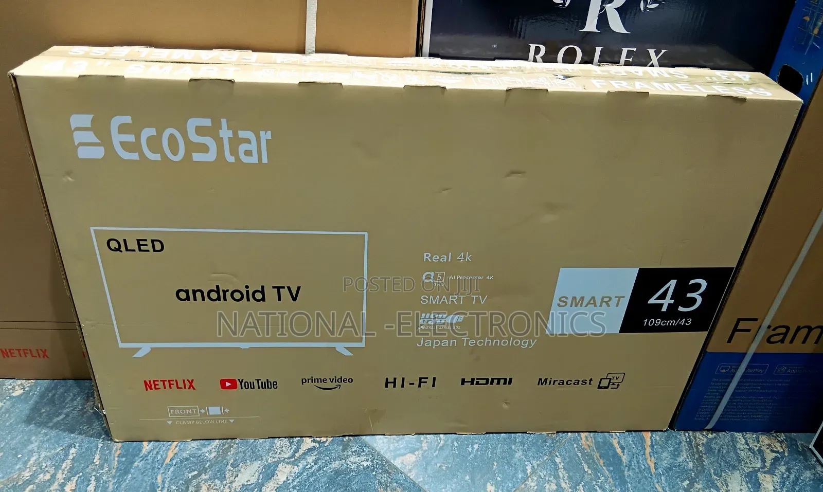 Eco Star 43 Inch Tv Smart Qled Nwe 2025 Model