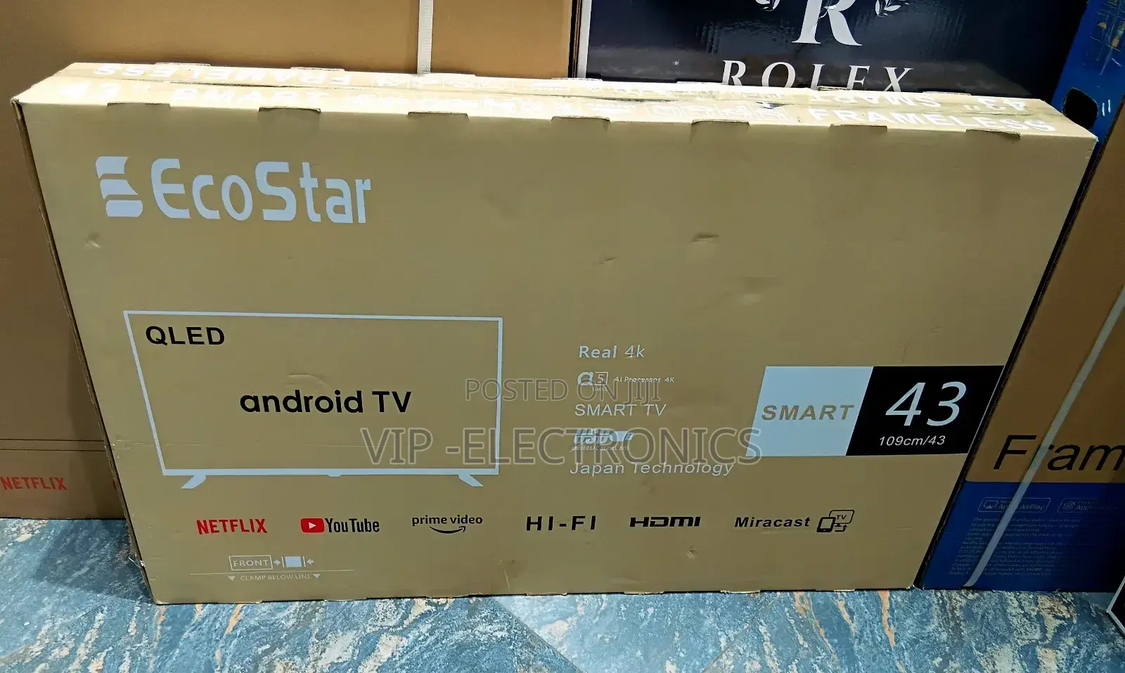 Eco Star 43 Inch Tv Smart Qled Nwe 2025 Model