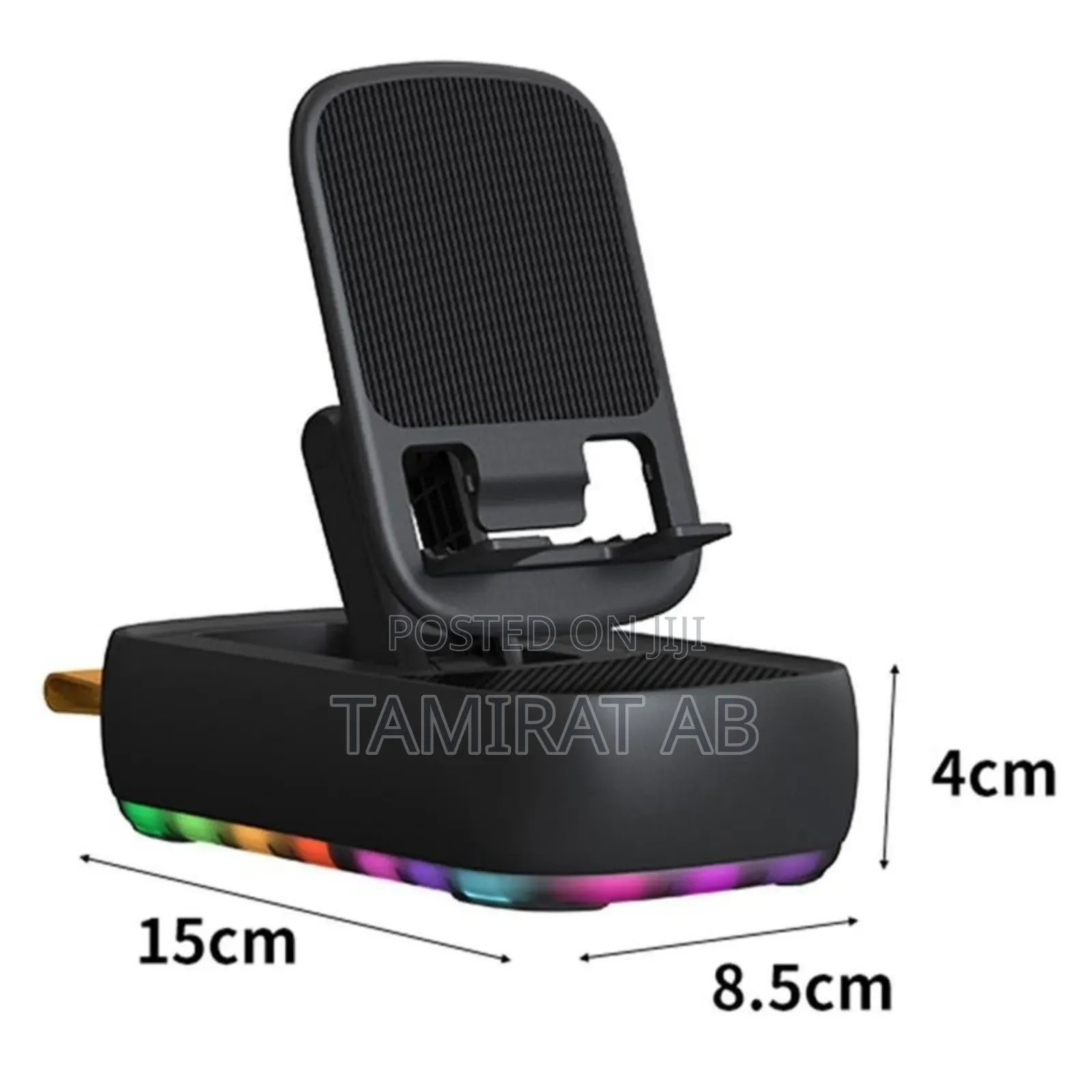 3-in-1 Foldable Phone Holder With Bluetooth Speaker Power Bank