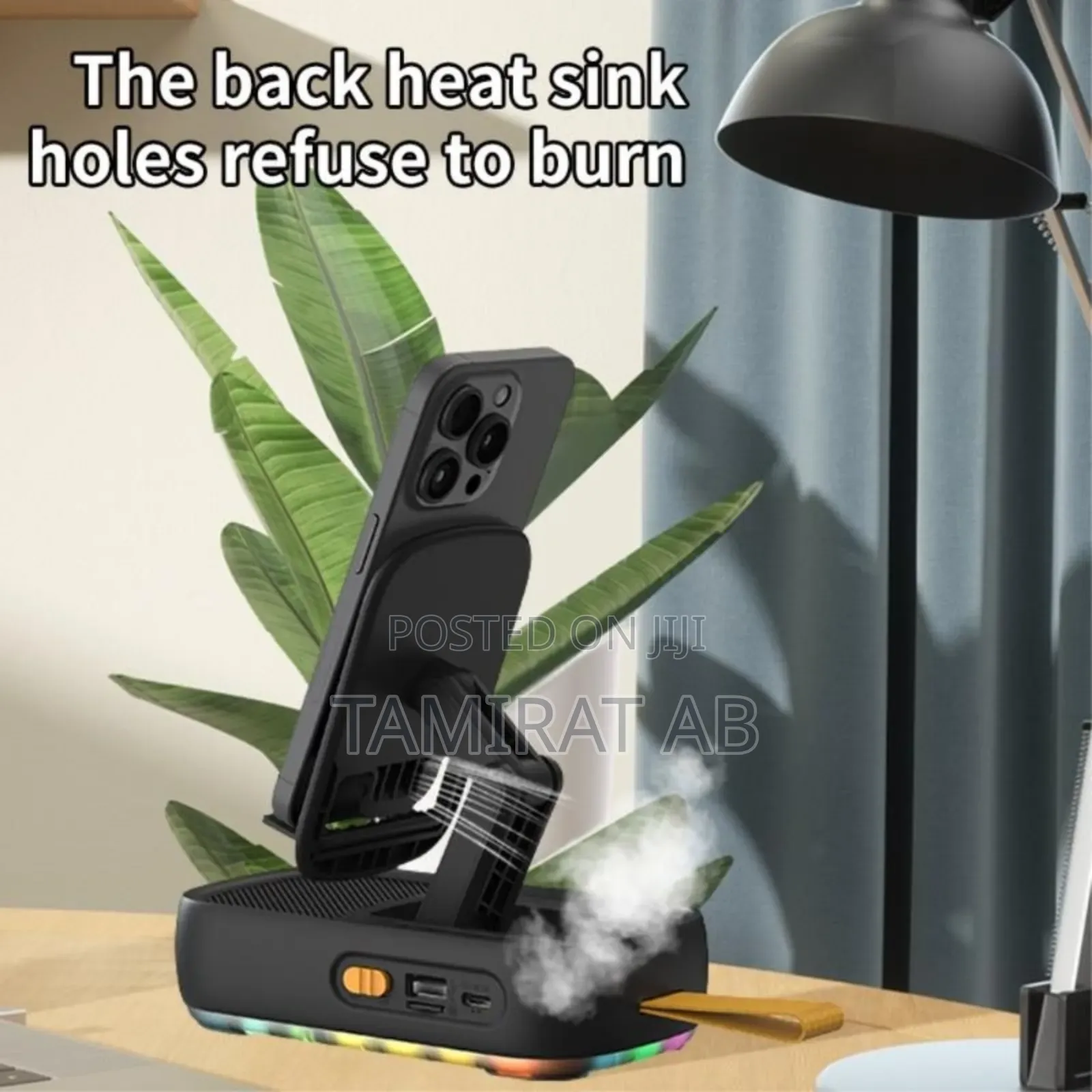 3-in-1 Foldable Phone Holder With Bluetooth Speaker Power Bank