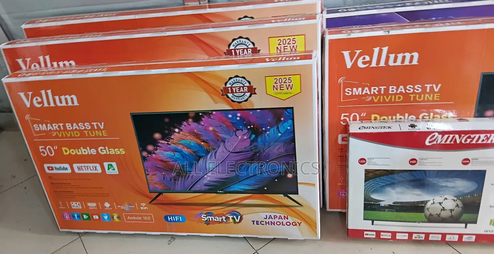 Vellum 50"Inch Smart Bass Tv