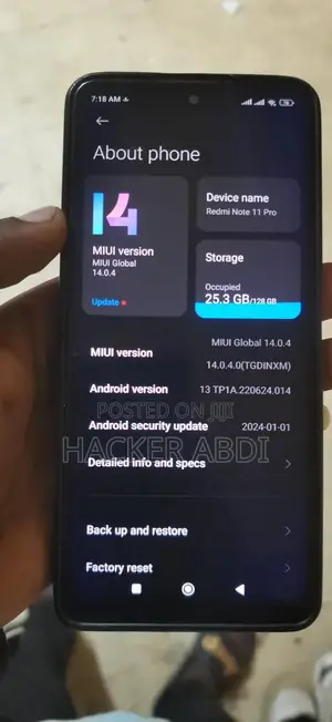 Xiaomi Redmi Note 11 Pro 128 GB White