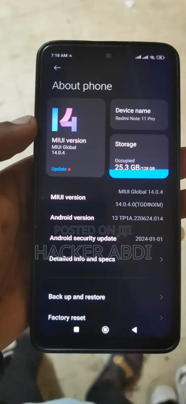 Xiaomi Redmi Note 11 Pro 128 GB White