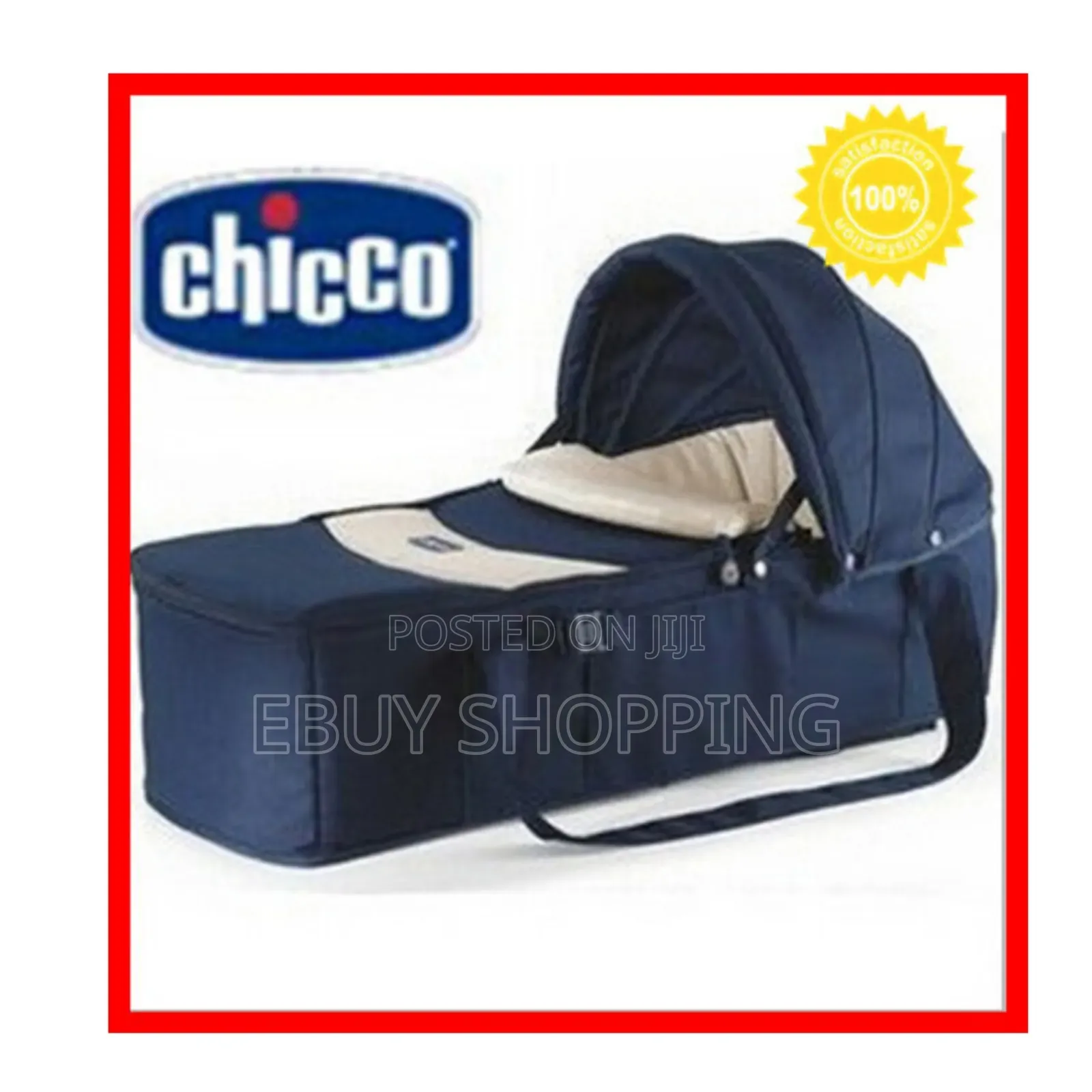 Chicco Navy Carrycot With Handles For Easy Transport