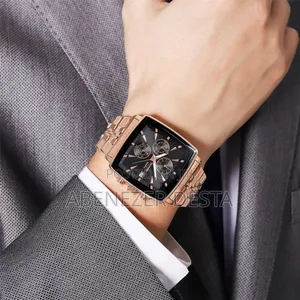 Stainless Steel Skmei Men's Quartz Chronograph With a Square Black