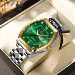 Photo - Green Poedagar Luxury Stainless Steel Men's Quartz Watch
