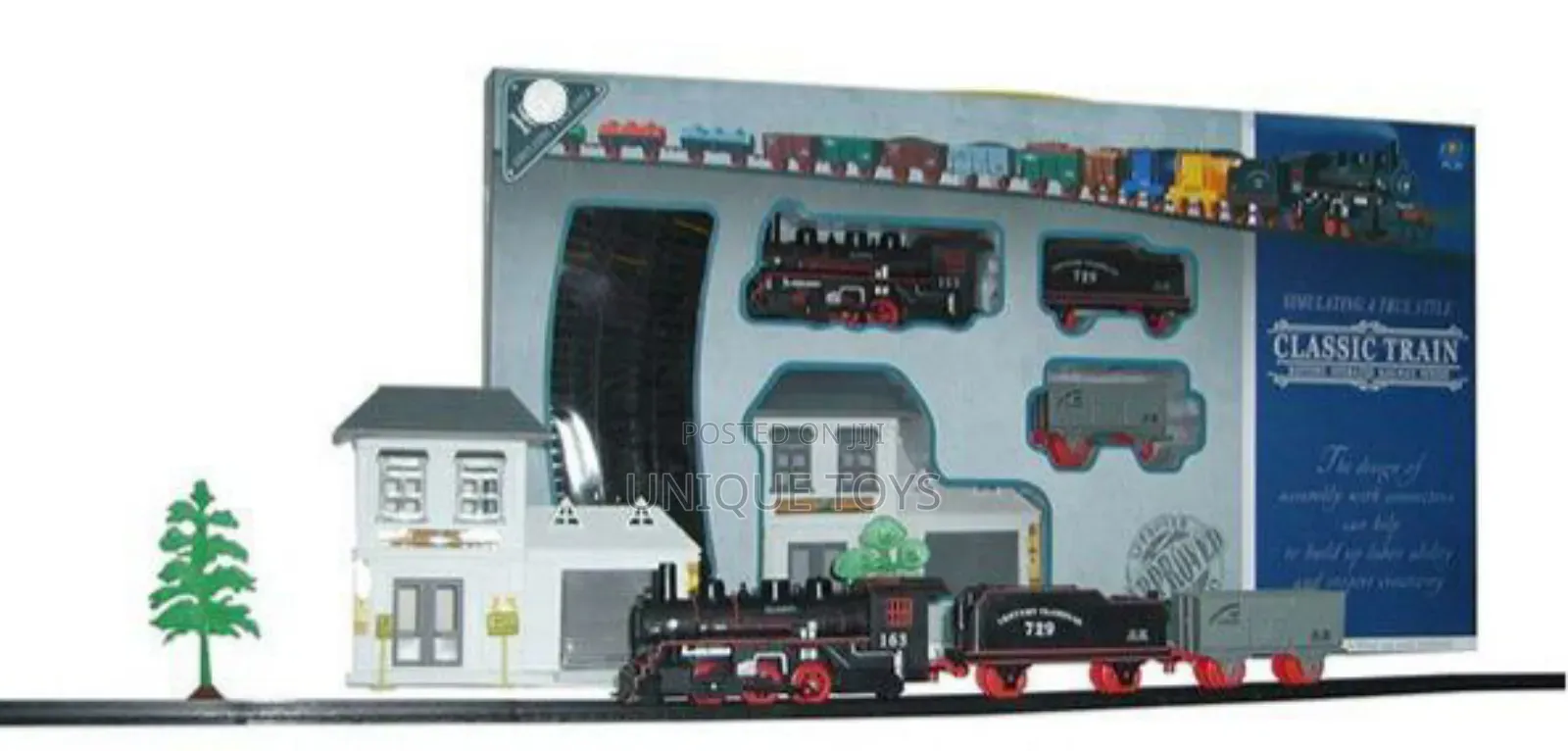 Classic Railway Series Train Set, 100 PCS