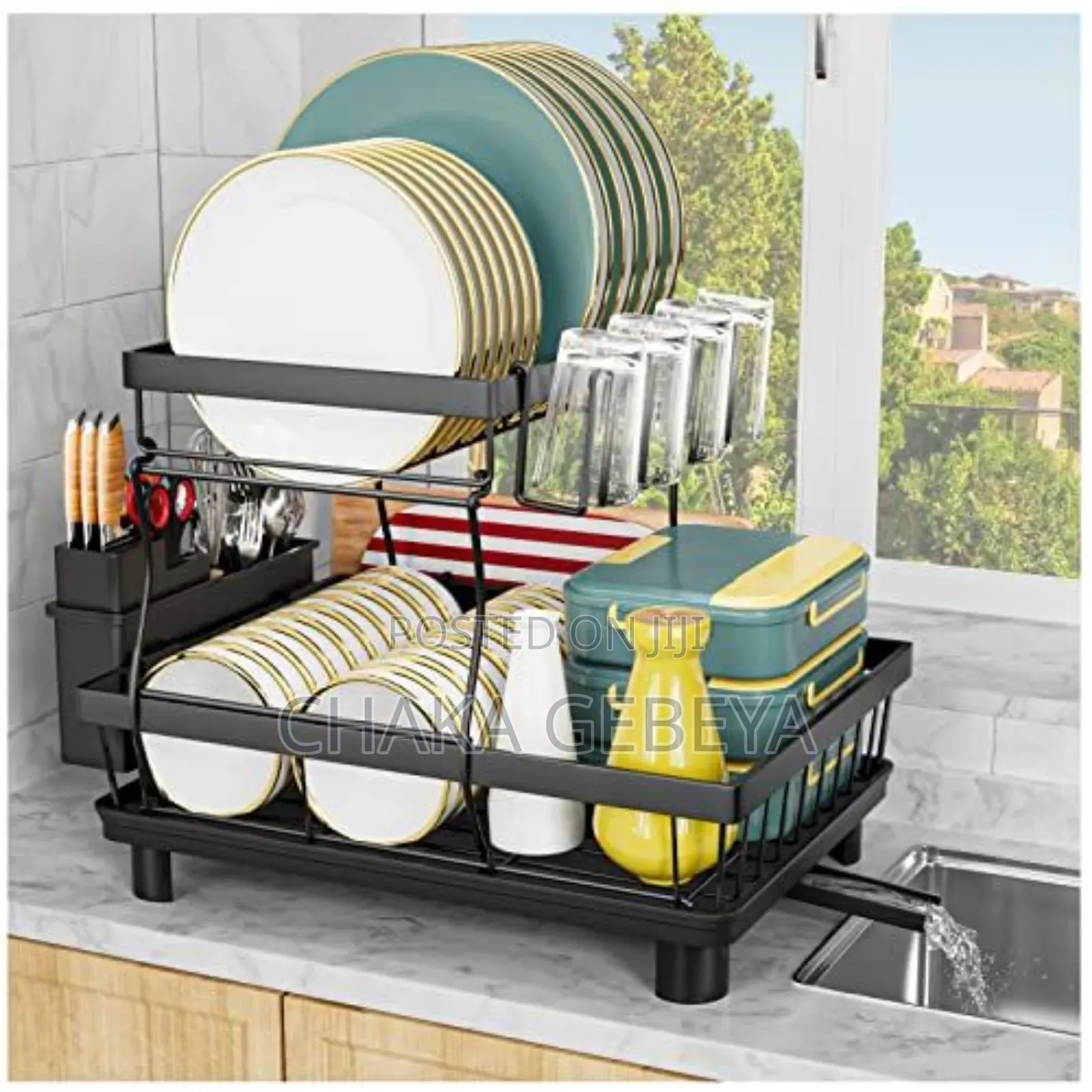 100% ኦርጂናል የታጠበ እቃ መደርደሪያ