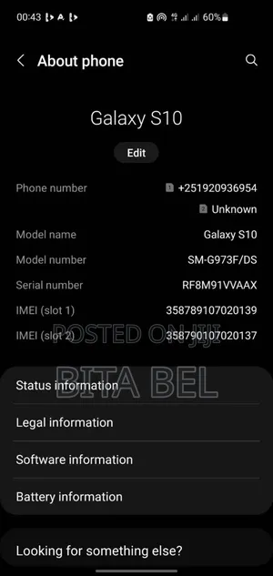 Samsung Galaxy S10 128 GB Black