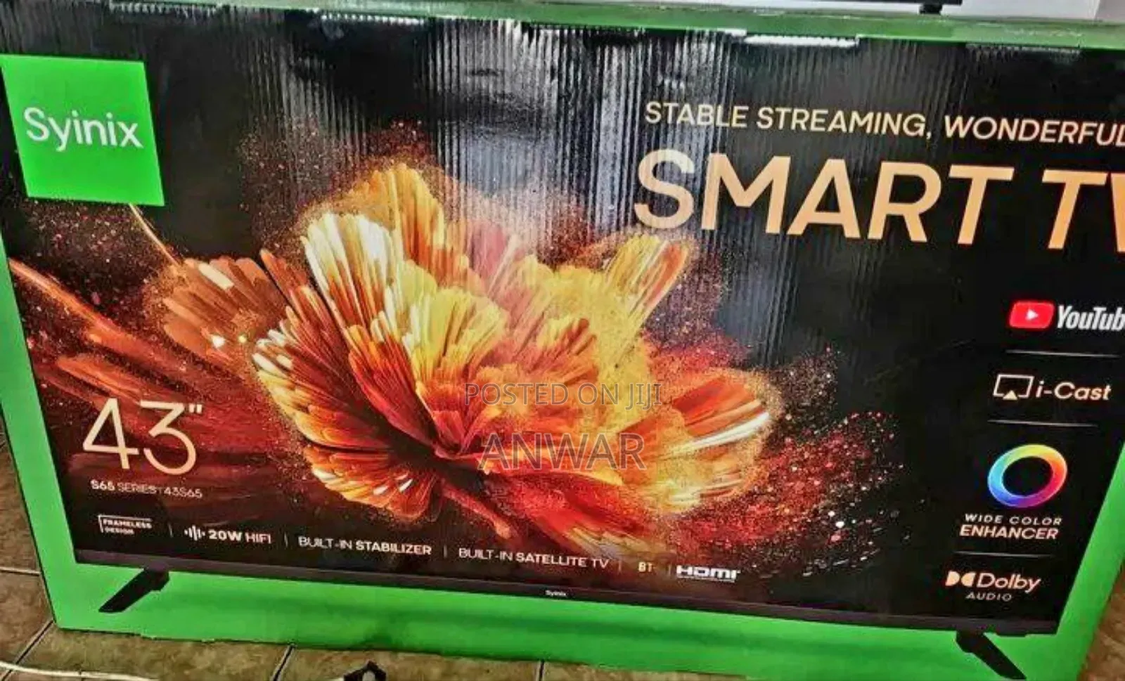 Syinix 43" Uhd Android Tv New Model